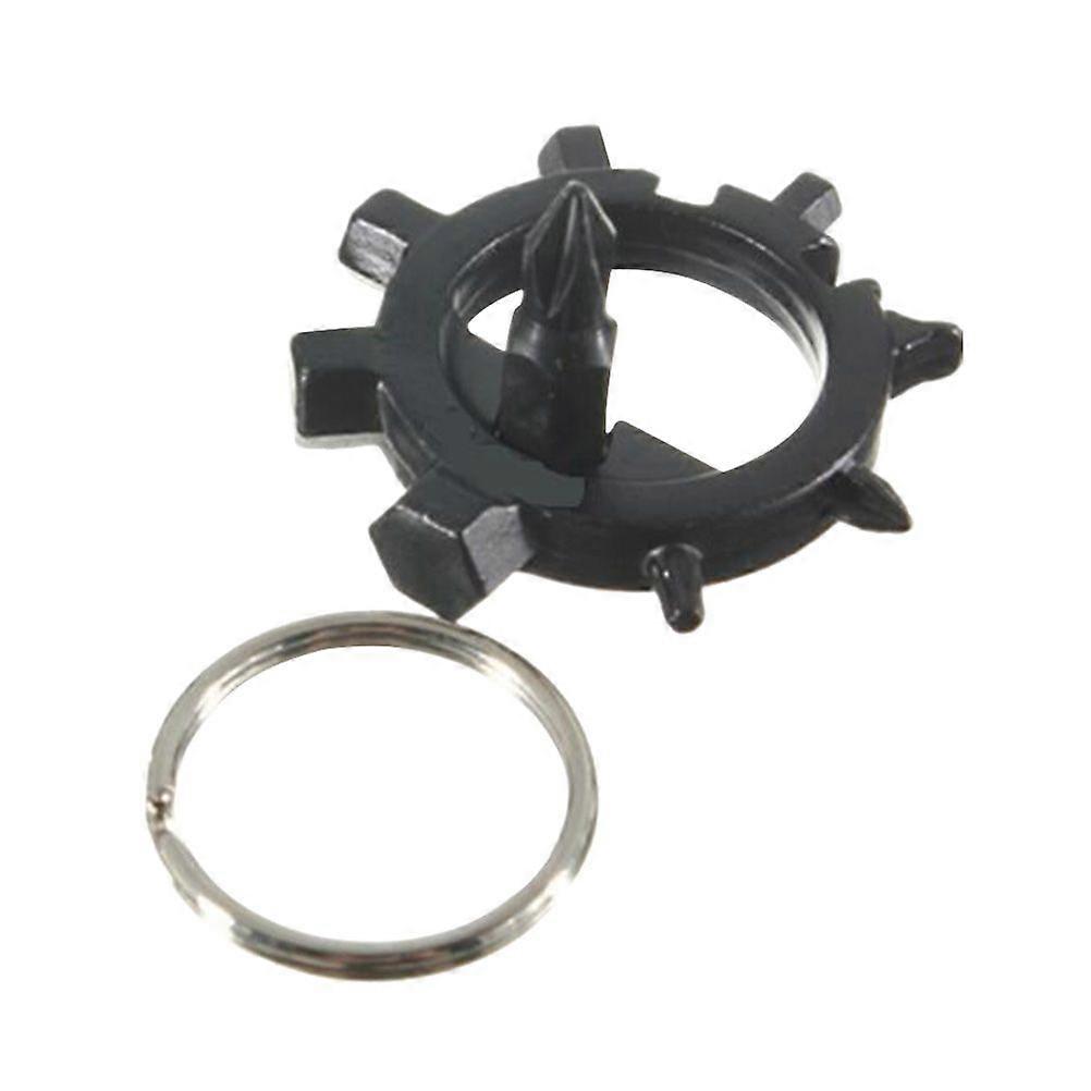 12 Function Portable Multifunctional Octopus Shaped Key Chain Screwdriver Repair Tool (Black)