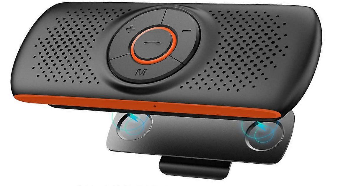 Car Speakerphone Sun Visor Bluetooth 4.2 Handsfree Car Kit Audio Speakerphone TF Music Player Wireless Sun Visor Player Multifunction Stereo Music Spe