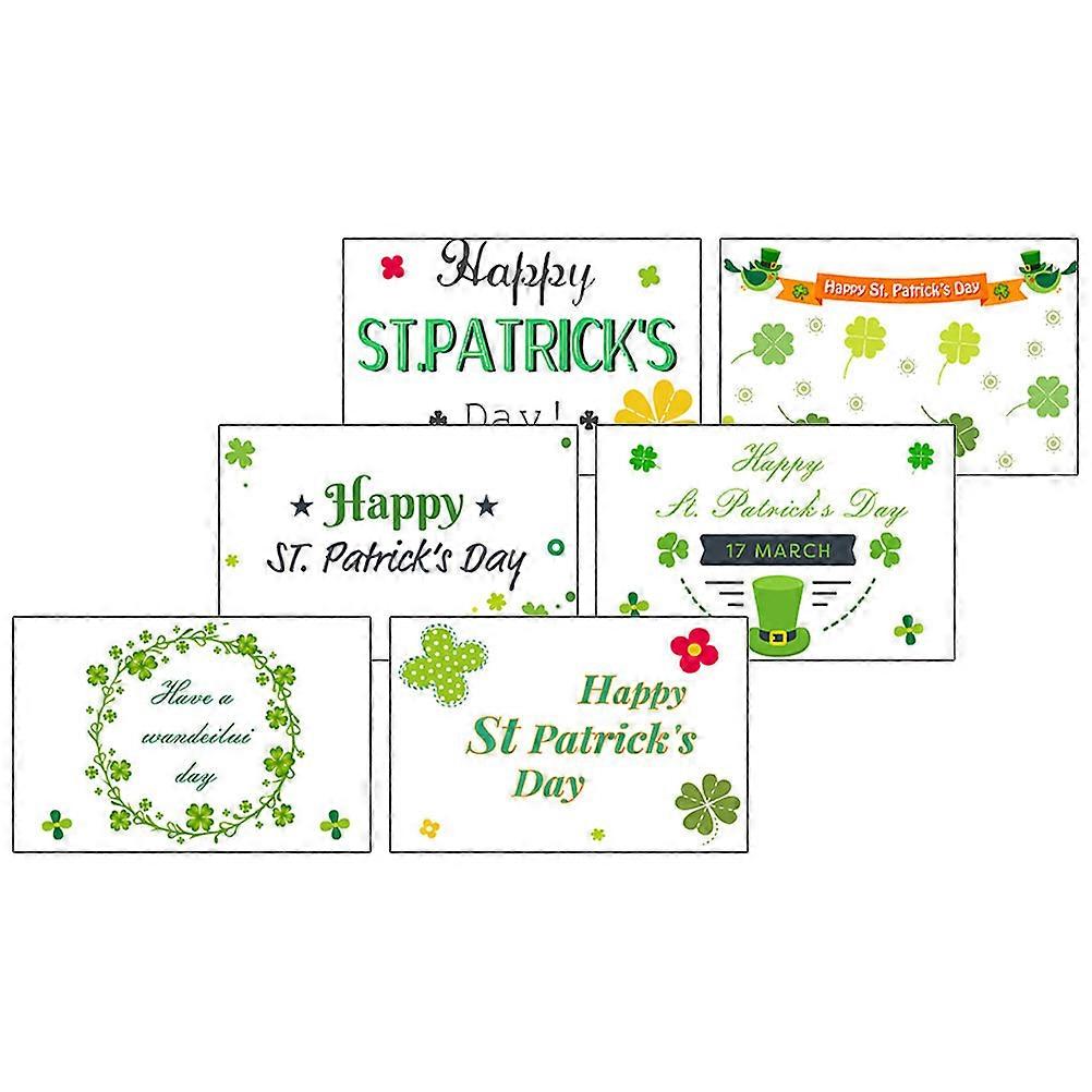 Greeting Cards With Envelopes Patricks Day Design Visual Enjoyment 6Cards 6Envelopes
