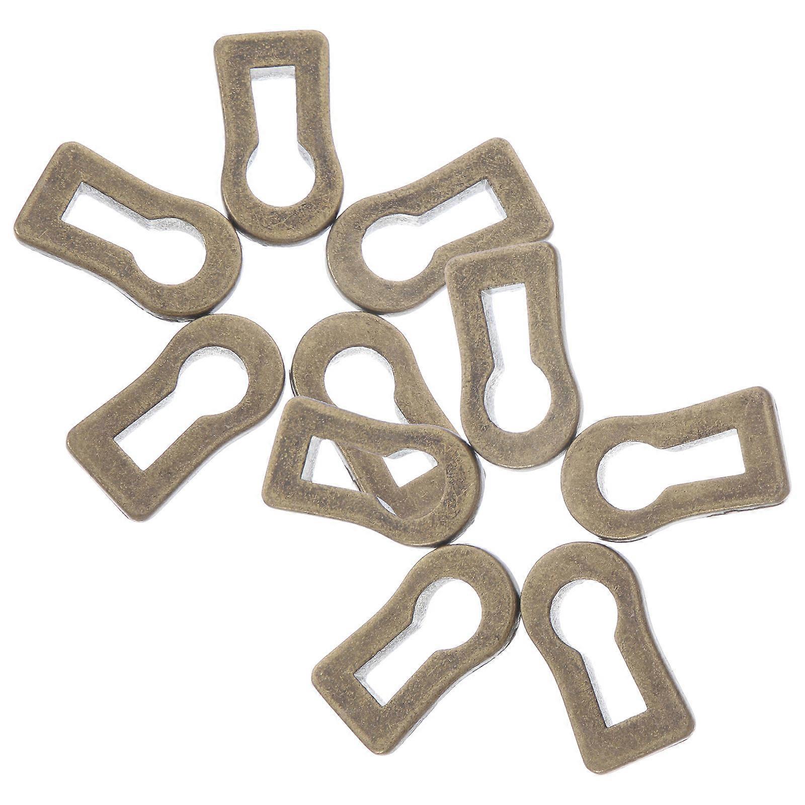 Furniture Keyhole Hardware Metal Keyhole Insert For Houseowners Decorative Purpose Rustproof Technology 10Pcs