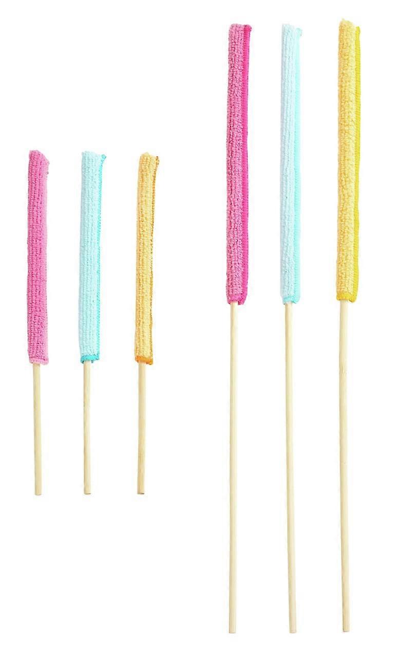 Microfibre Gap Cleaner Set, 6-Piece Polyester Tool Kit, 1 x 45 x 1 cm, Multi-Coloured for Effective Dirt Removal