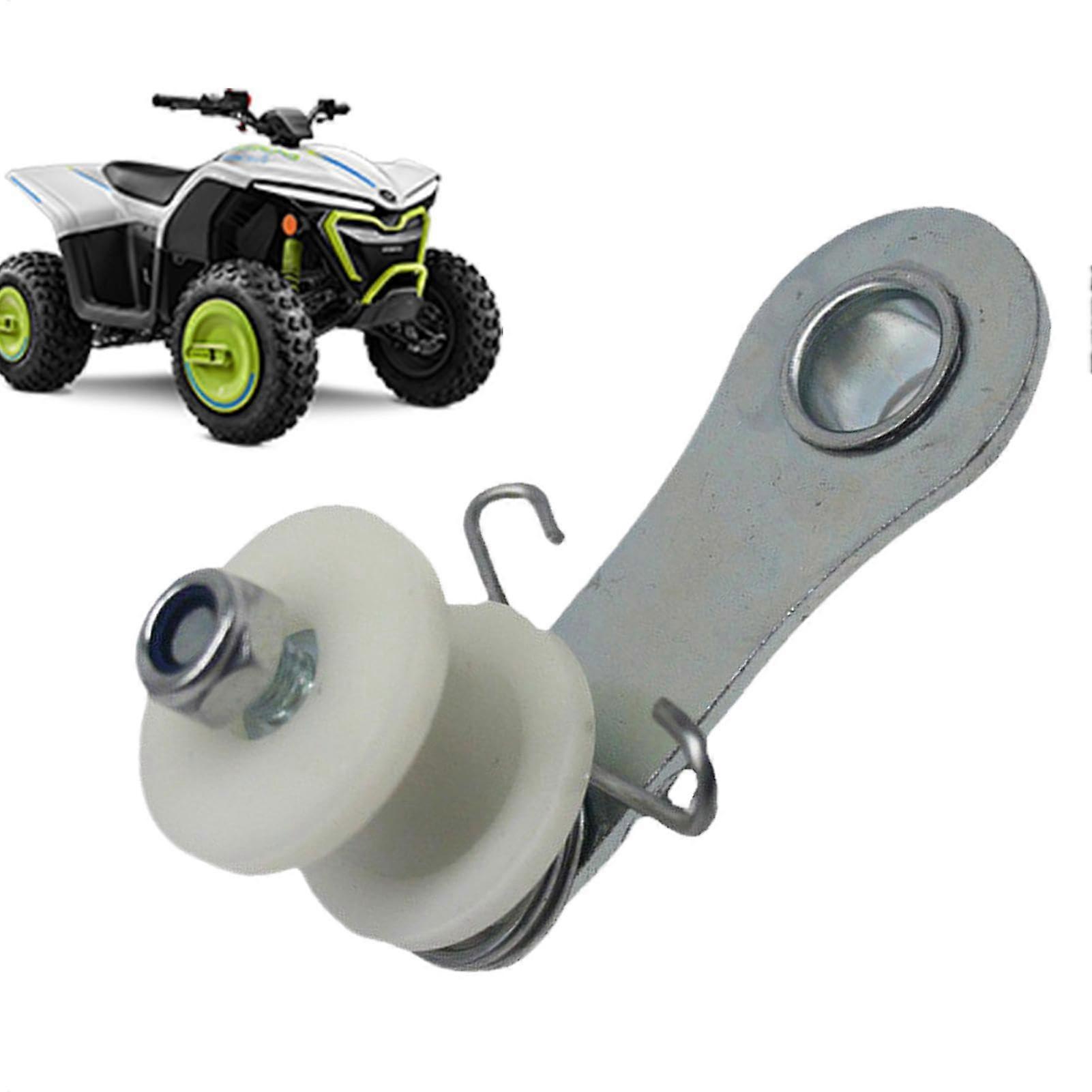 Motorcycle Chain Tensioner, High-Performance Chain Guide Wheel, Precision White Chain Adjuster for Various Models
