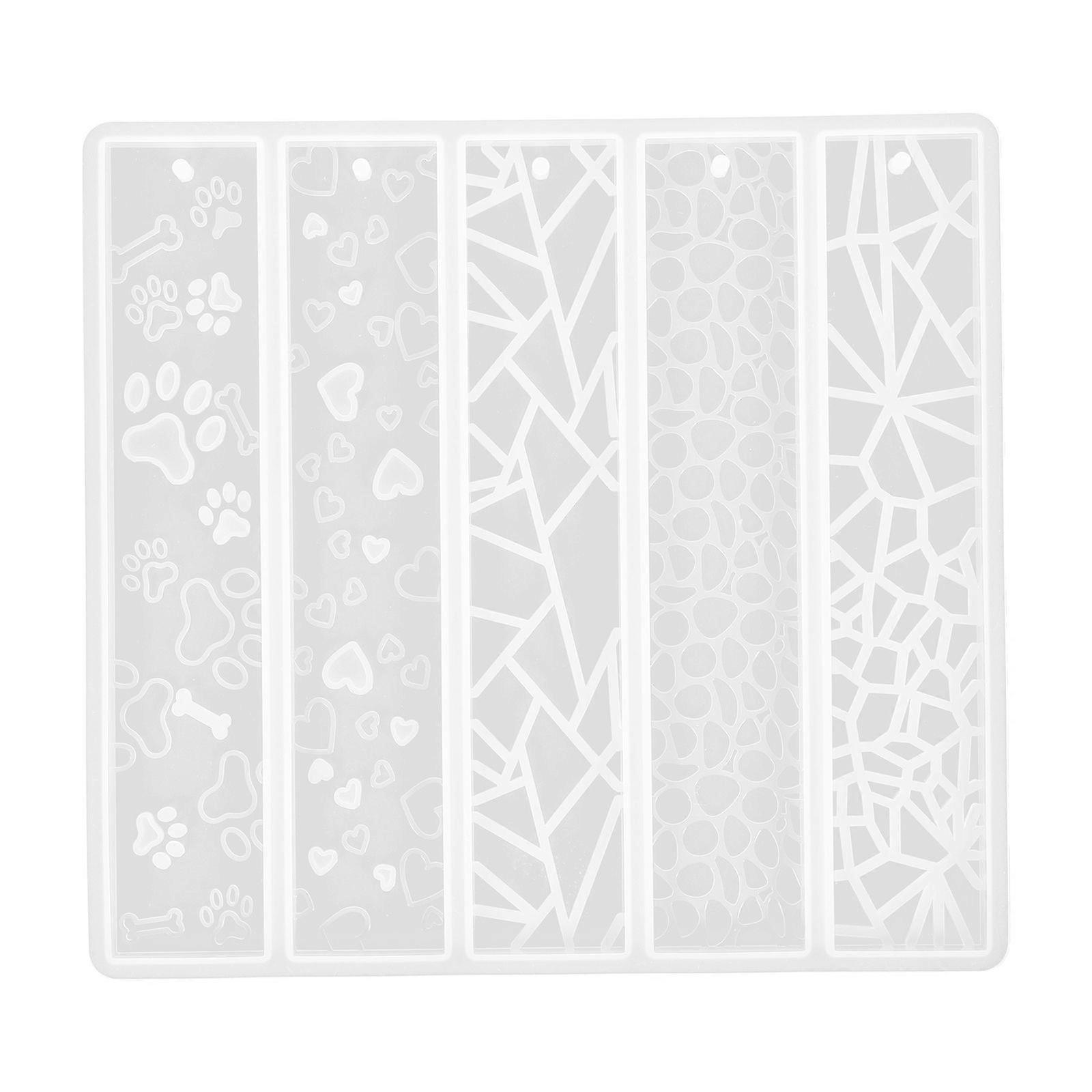 Leere Lesezeichen DIY Form quadratisches Design Lesezeichen Maker Silikon Lesezeichen Form