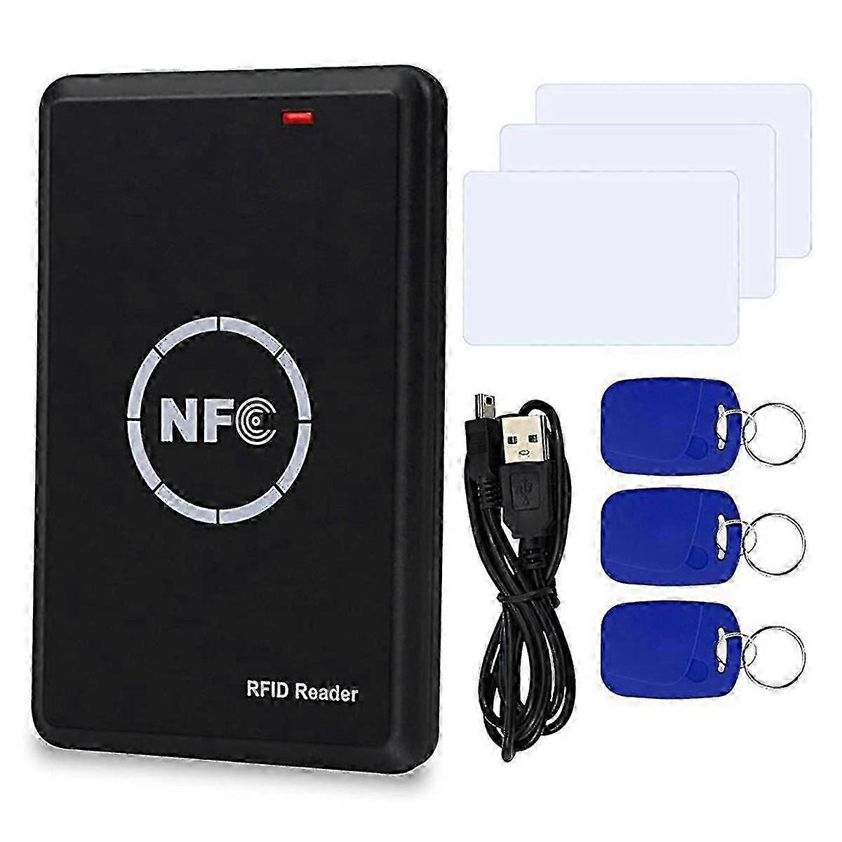 Rfid Nfc Duplicator 125khz Key Fob Copier 13.56mhz Encrypted Programmer Usb Interface Rfid Smart Ca