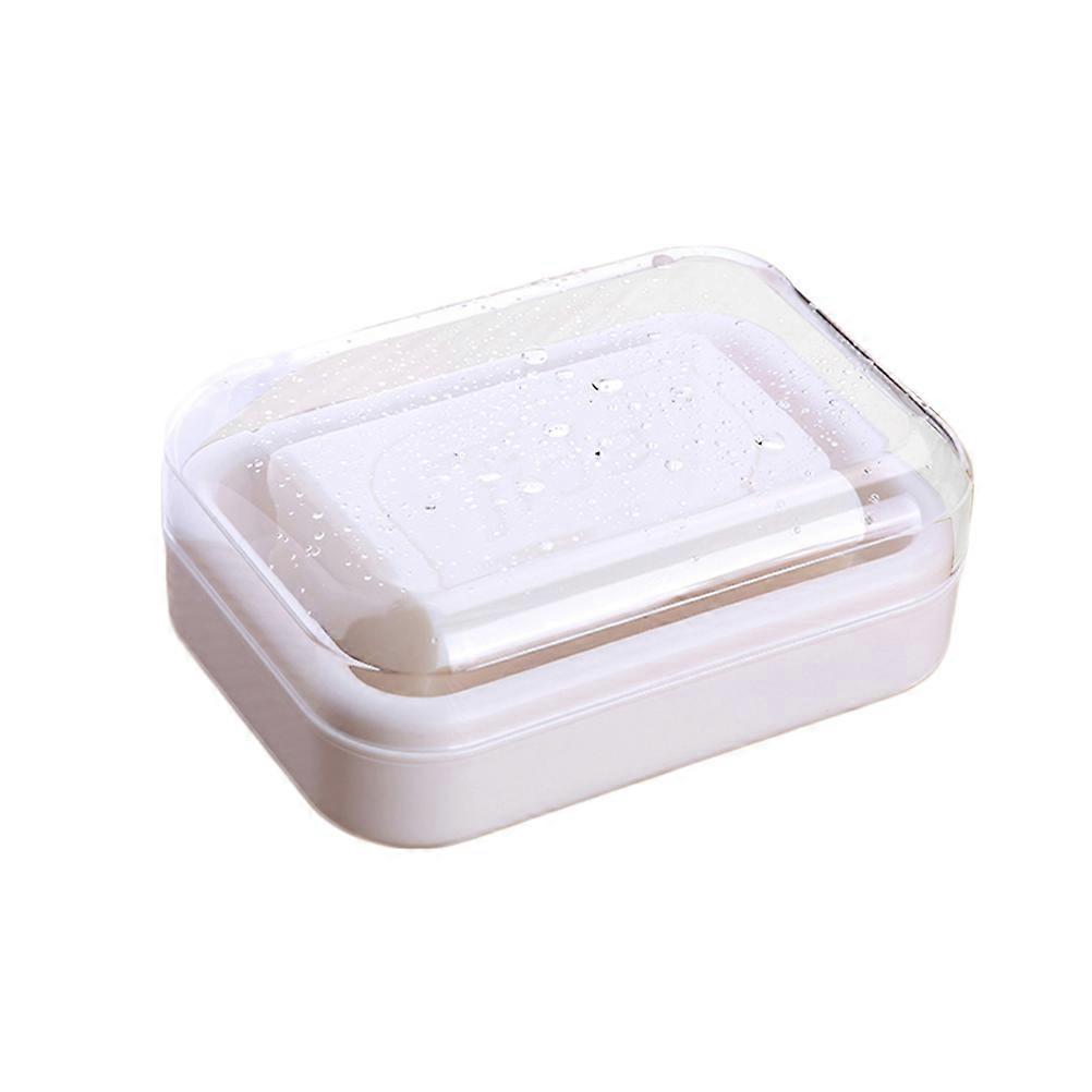 Soap Case for Bathroom Modern Design Drainage Grey 13.5*9.6 Cm 2Set