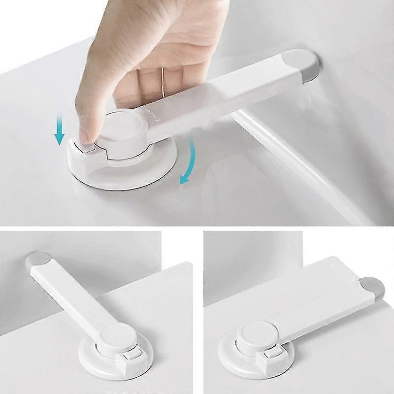 Toilet Lid Set with Arm, Easy Installation with 3M Tape, Fits Most Toilets, White - Bathroom Accessory