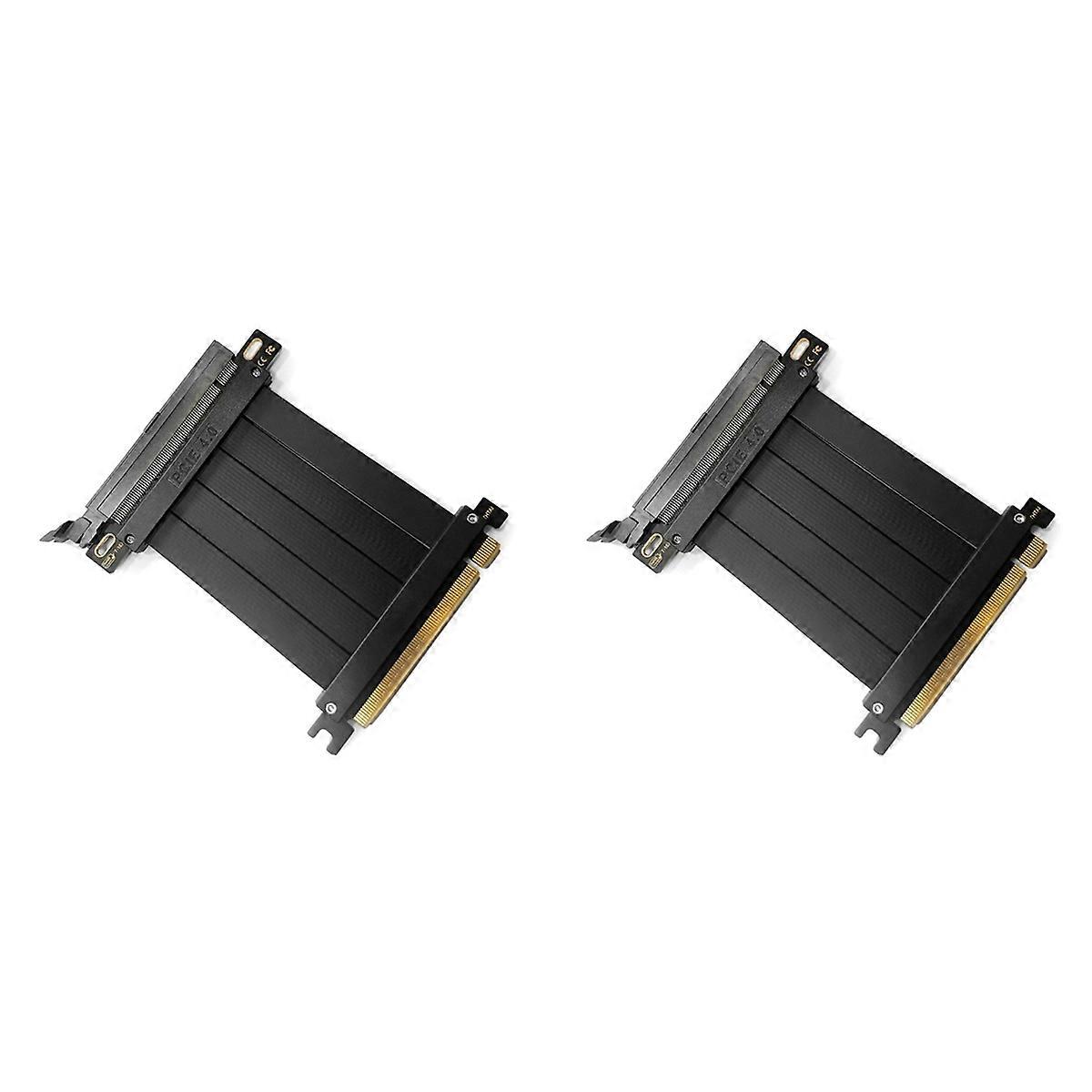 Full Speed PCI-E 4.0 16X Graphics Extension Cable 180 Degree 10CM
