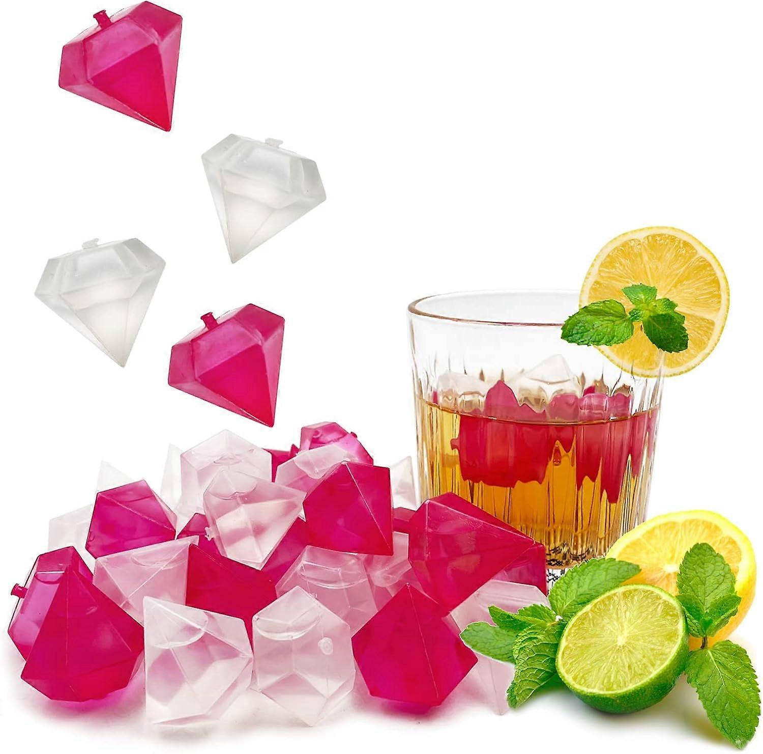 Reusable ice cubes, 40 pcs plastic ice cubes, quick freezing, easy to clean, refreezable fake ice