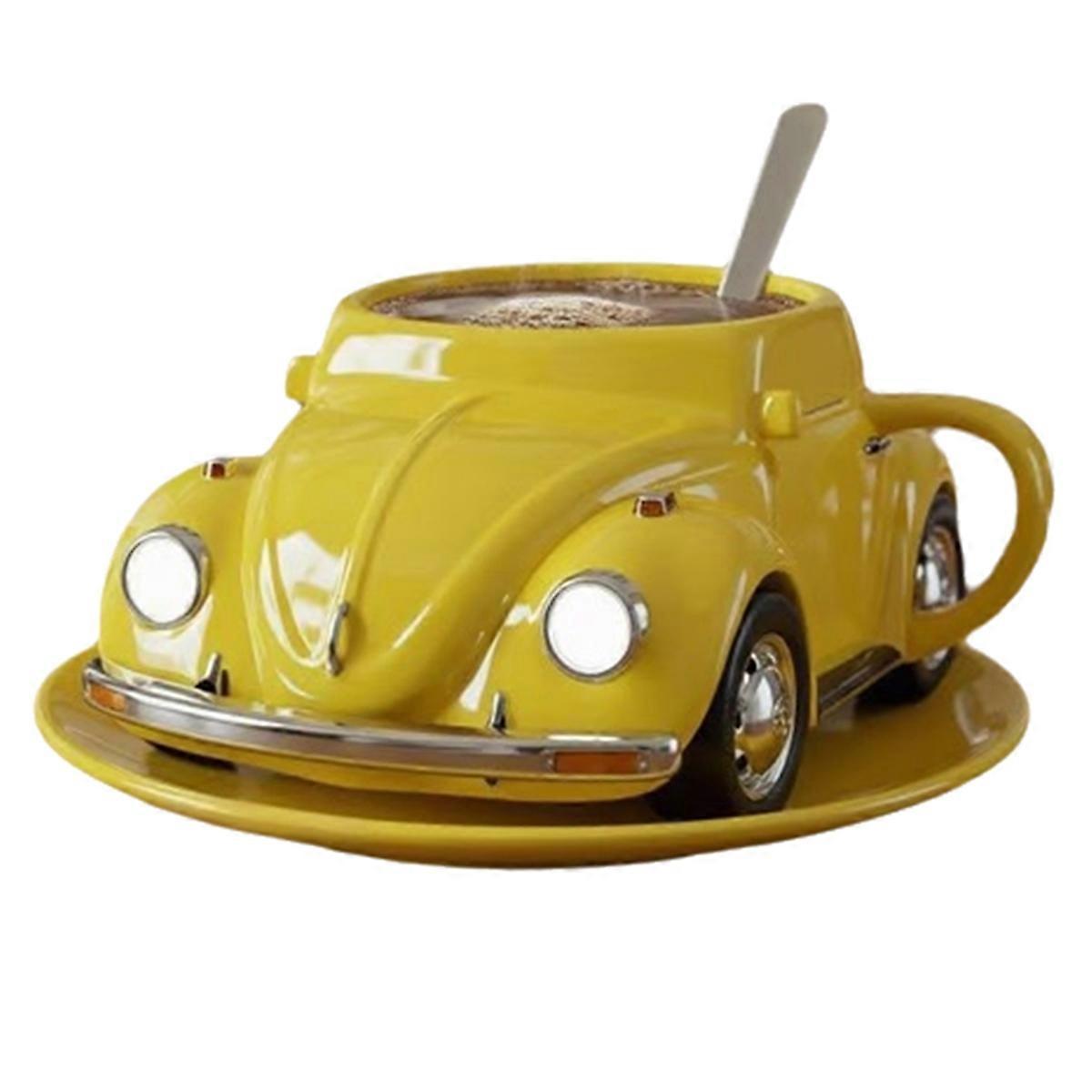 Shaped Coffee Mug Heat Resist Funny Coffee Cup Yellow