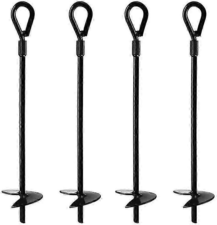 ヘビーデューティグラウンドアンカーキット - 安全な屋外使用のためのアンカーを固定する4個のトランポリン