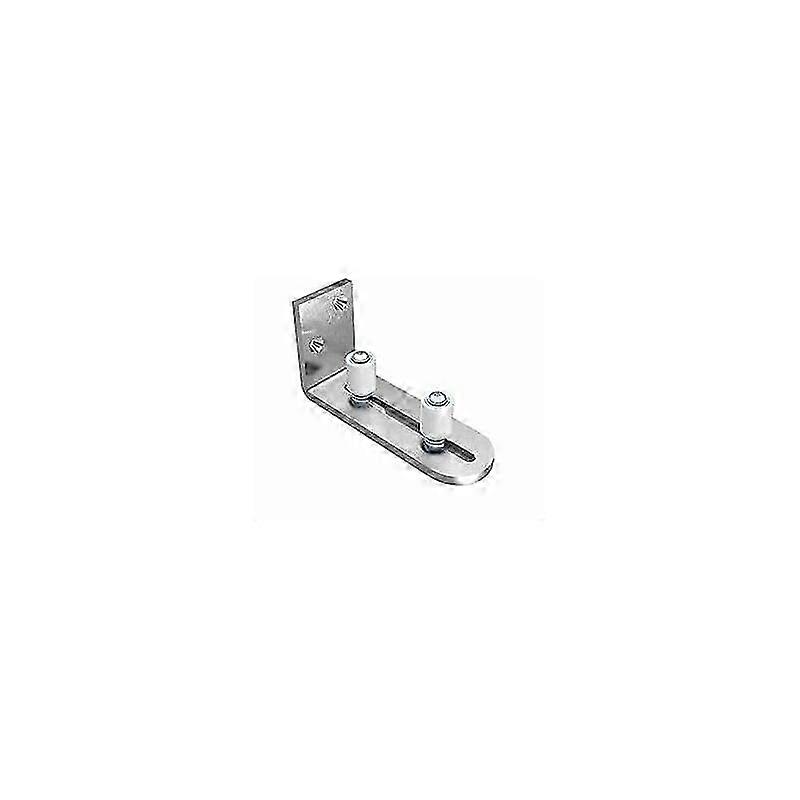 Sliding Door Guide with Ball Bearings - Wall Mount Silver