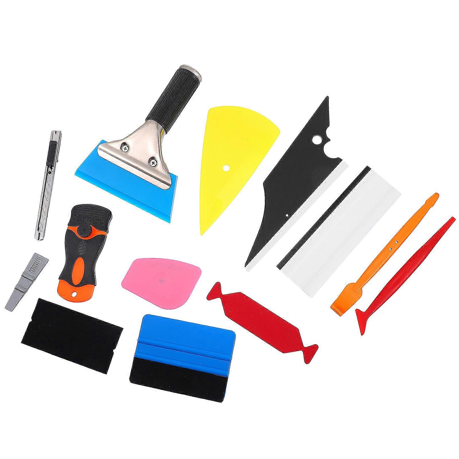 Wrap Tool Kit Car Vinyl Wrap Tool Kit DIY Projects Assorted Color 17X13X4CM Vinyl Wrap 1Set