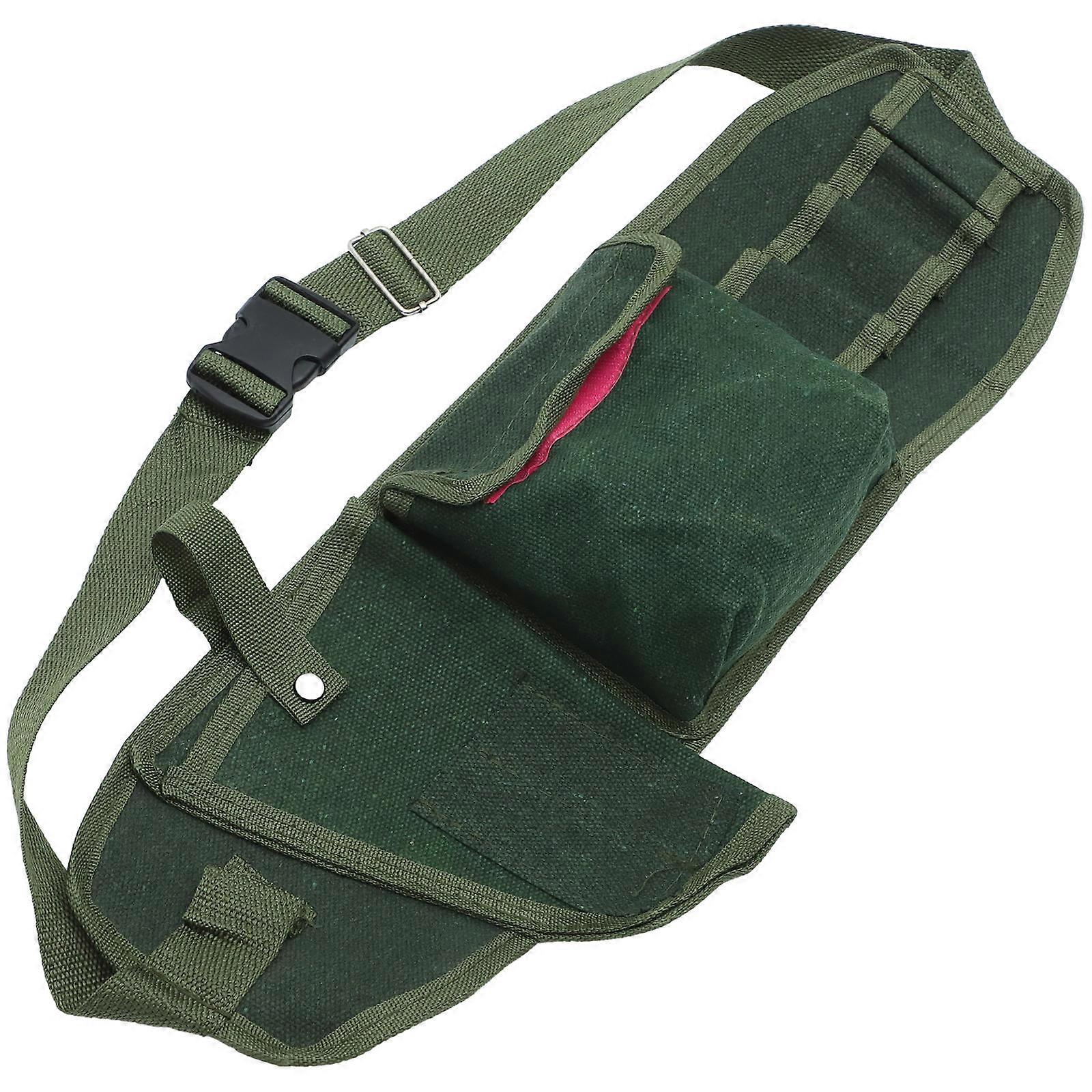 Technician Tool Bag Canvas Electrician Storage Pouch Hardware Tools Bag Household Use Adjustable Straps 1Set