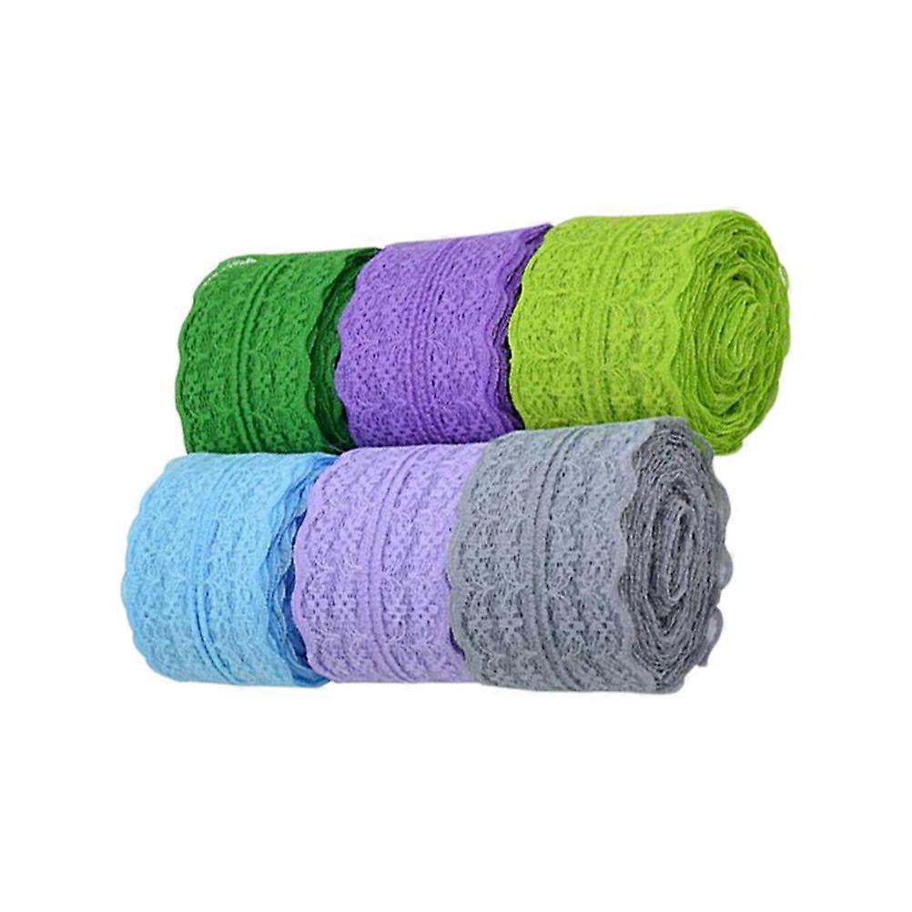 花柄レースリボントリムレーストリムクラフト用縫製ヘアボウ1000x4.5cm 6個