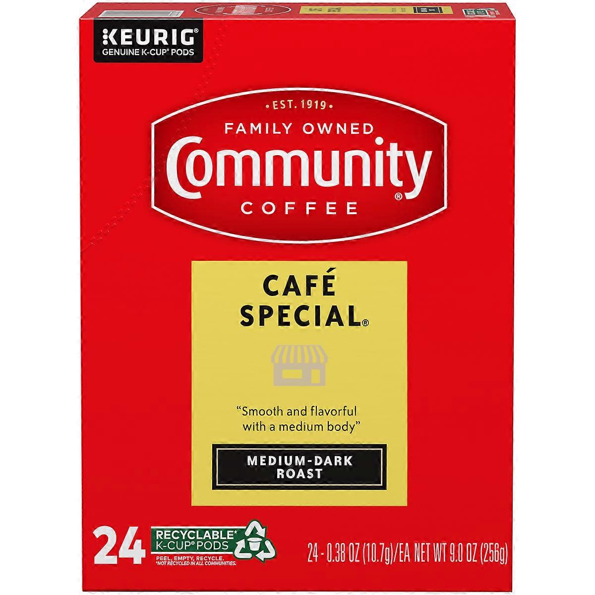 Community Coffee Cafe Special Medium Roast Coffee - Single Serve Pods - 24ct