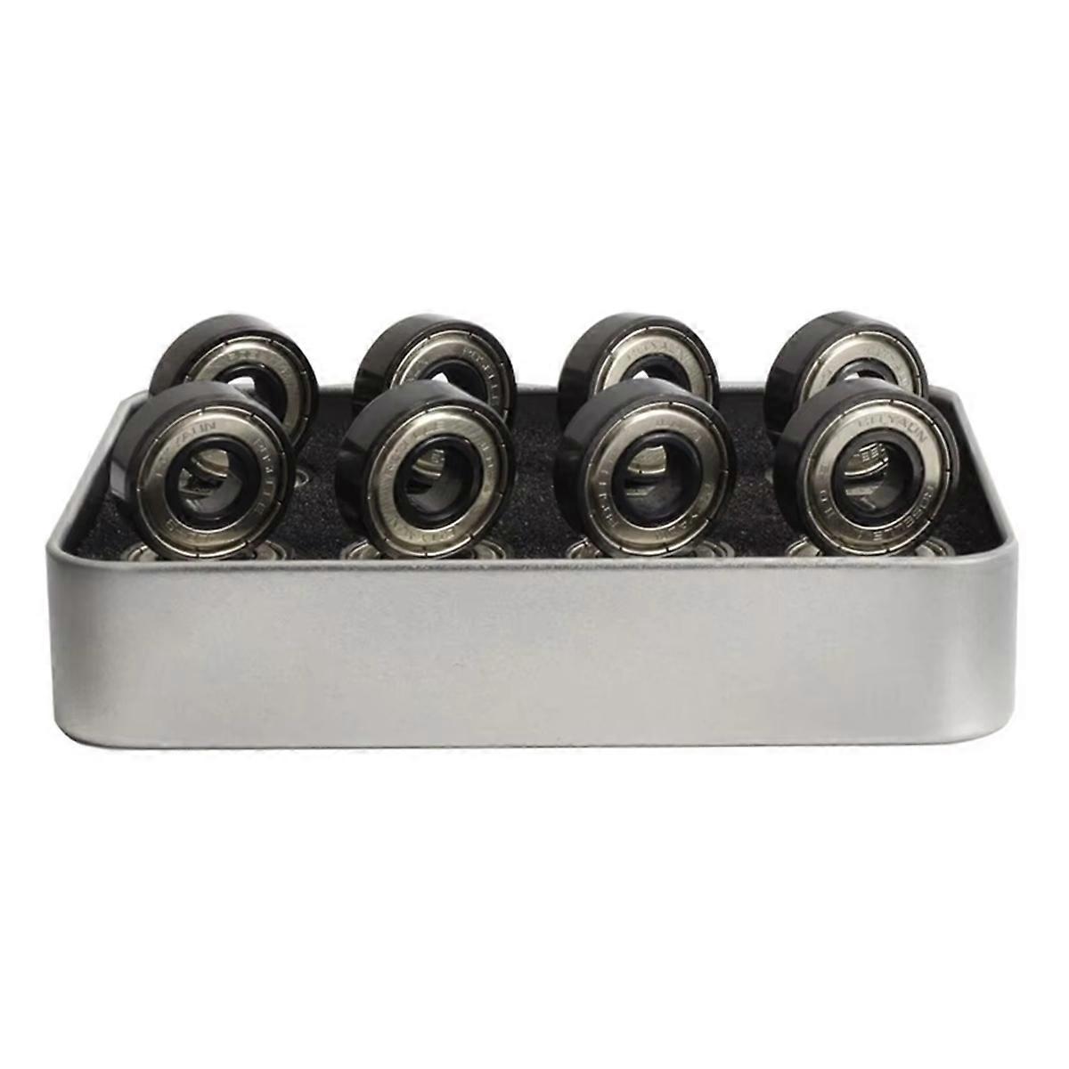 16PCS 608Z Steel Bearings for Roller Skates Skateboard Wheels High Speed Bearings Skating Upgraded