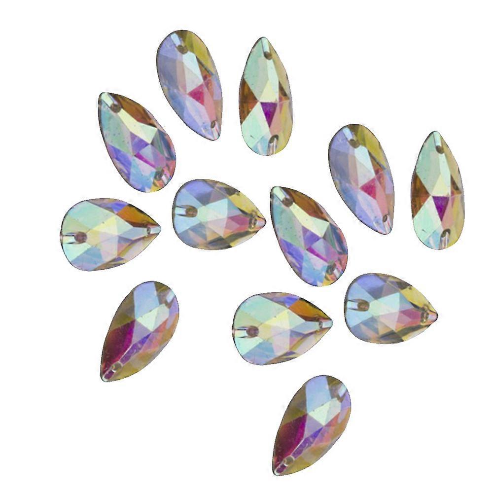 Here's a polished product title and description you could use for platforms like , Etsy, or :
 
**Product Title:** 
100pcs AB Color Teardrop Flat