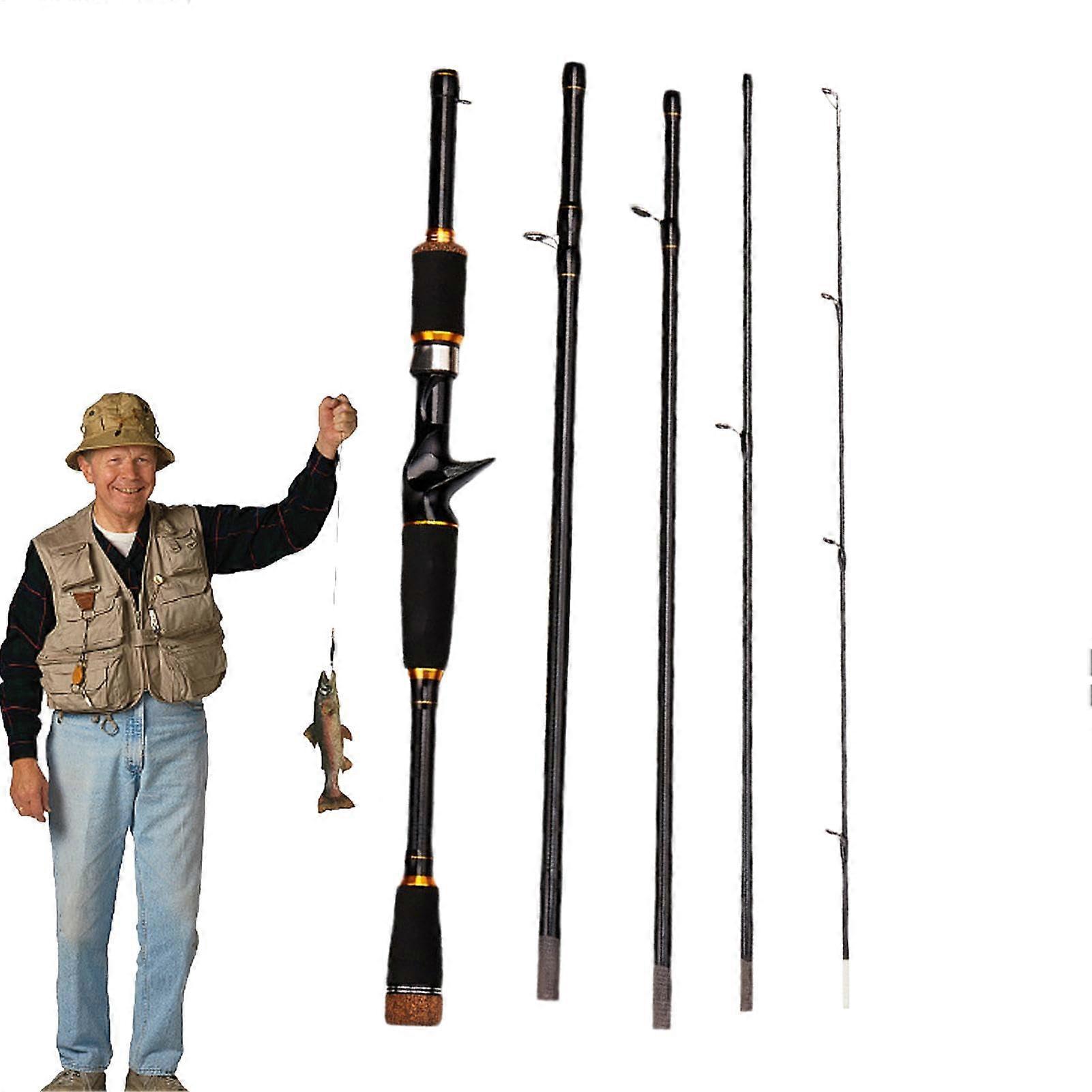 Fishing rod – Travel rod for fishing carbon fiber spinning rod Removable highsensitivity reel for trout, perch, pike, horsehead fish