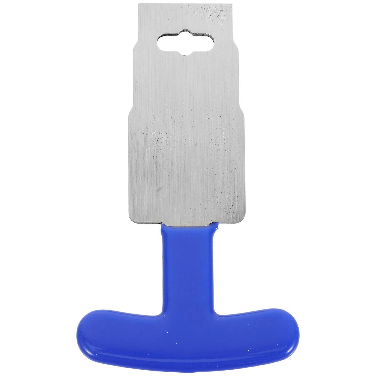 Cleanout Plug Wrench With Rubber Handle For Swimming Pool Maintenance Stainless Steel 13.20X7.50X0.40CM 1Pack