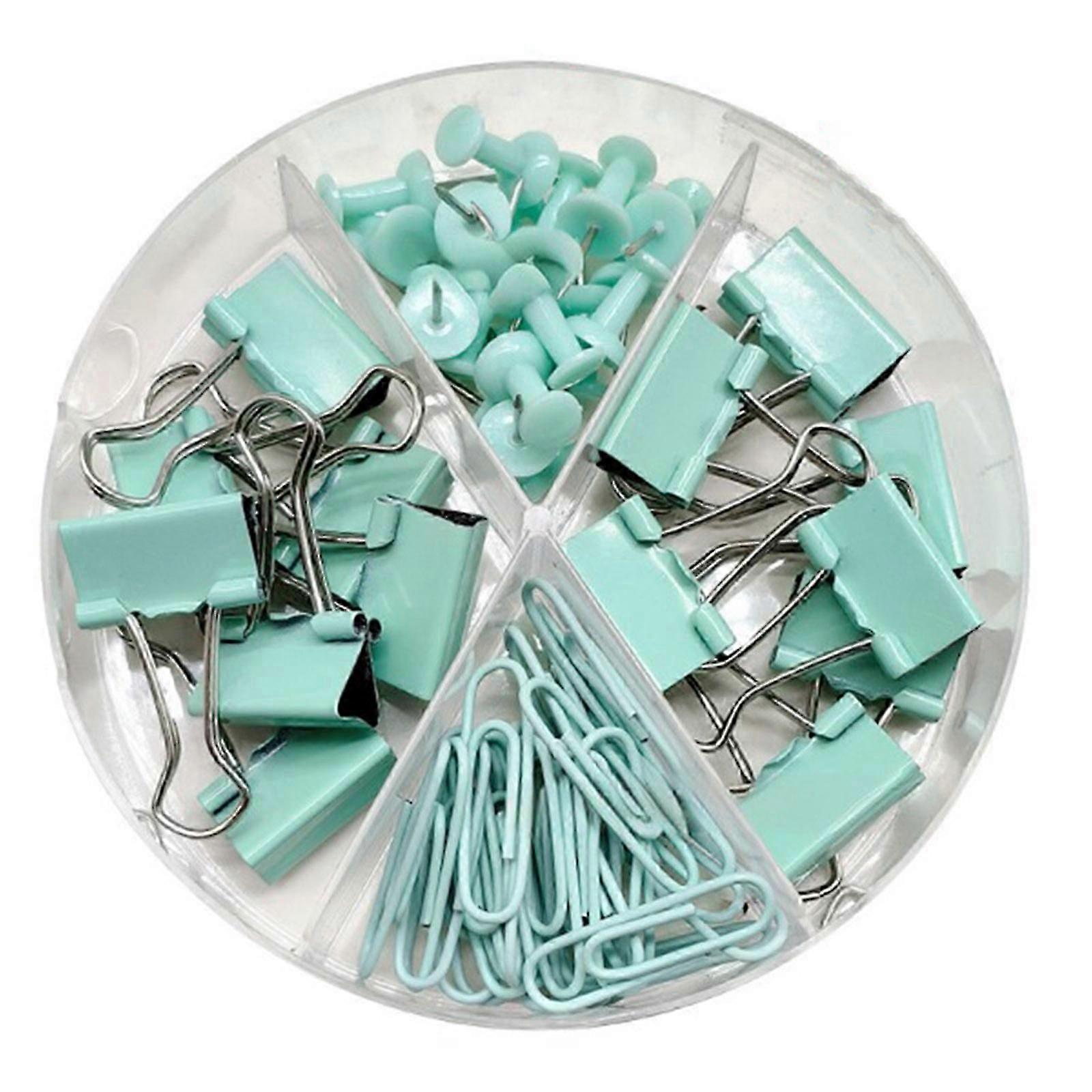 Set of 62/116Pcs File Binding Clips Includes Paper Clips, Dovetails Clips, Push Pins for Organizing File/Document/Paper