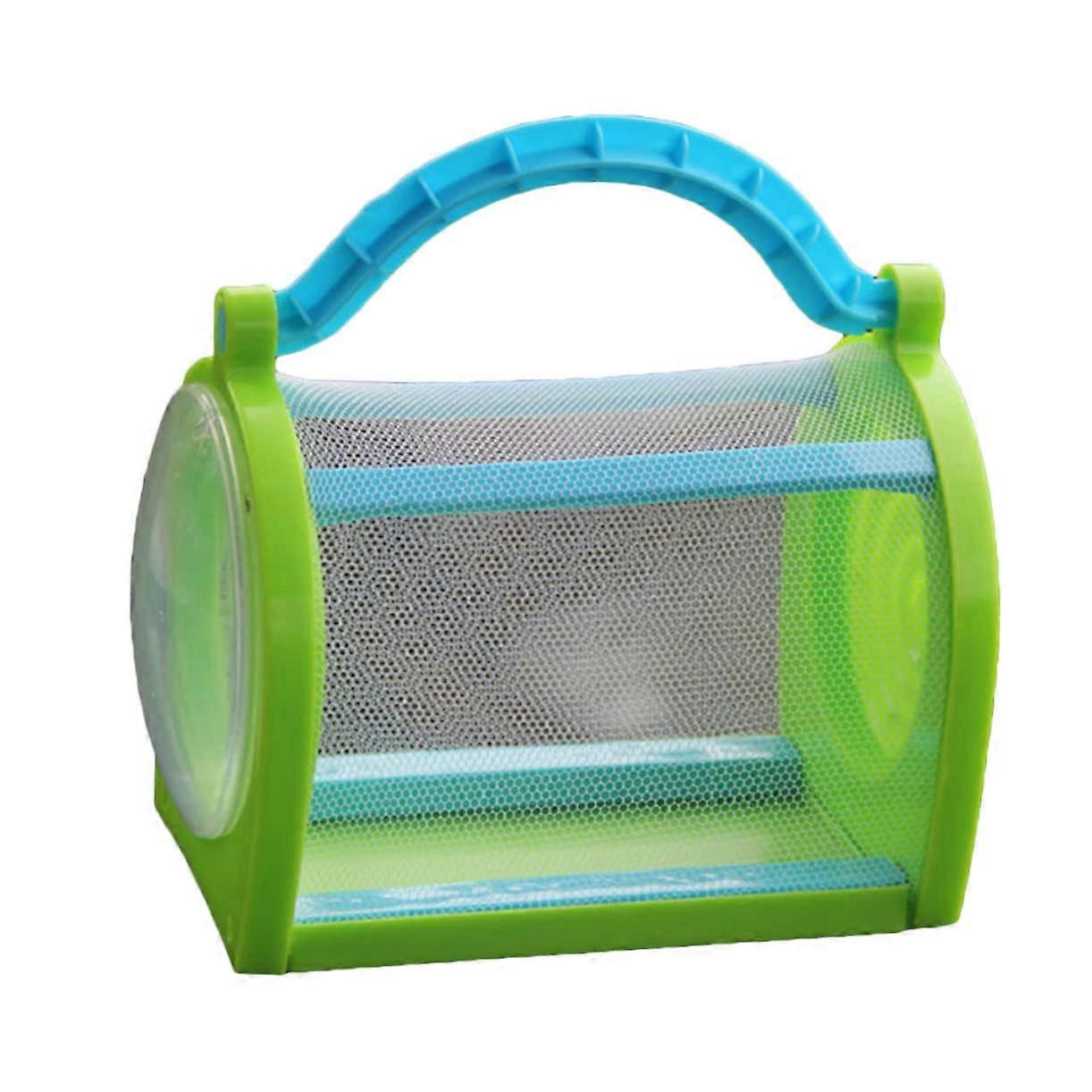 Portable insect cage for small green exploration, promotes concentration and observation skills.