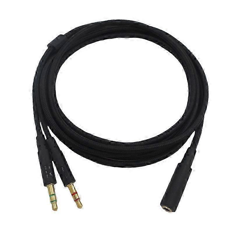 3.5mm Universal 2 in 1 Gaming Headset Audio- Extend Cable for Cloud II/Alpha-/Cloud Flight/Core Hea