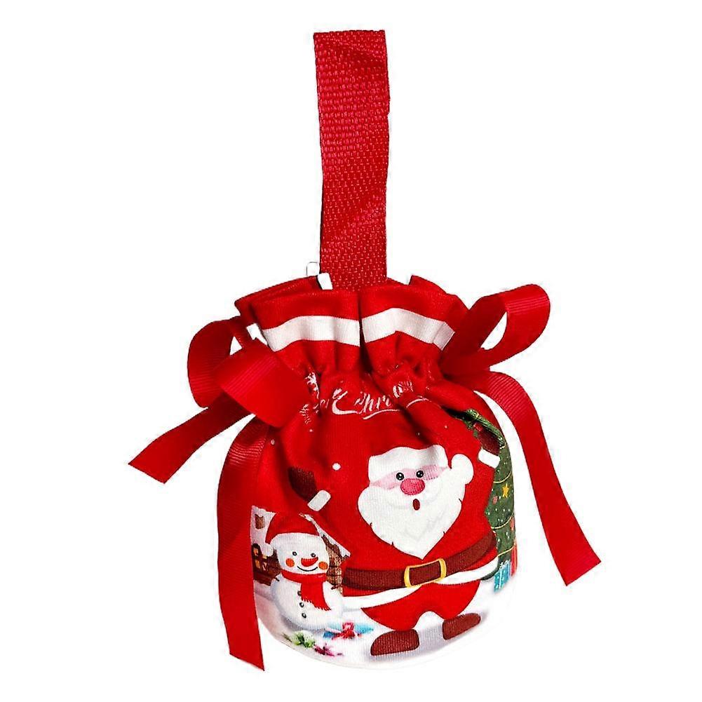 Jule Snøring Lerret Gaveposer Gjenbrukbare Juleoppbevaringsposer Godbitposer