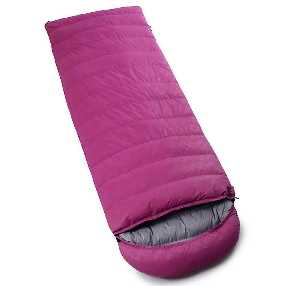 Waterproof Lightweight Camping Sleeping Bag with Double Zipper (20°C 5°C) Pink