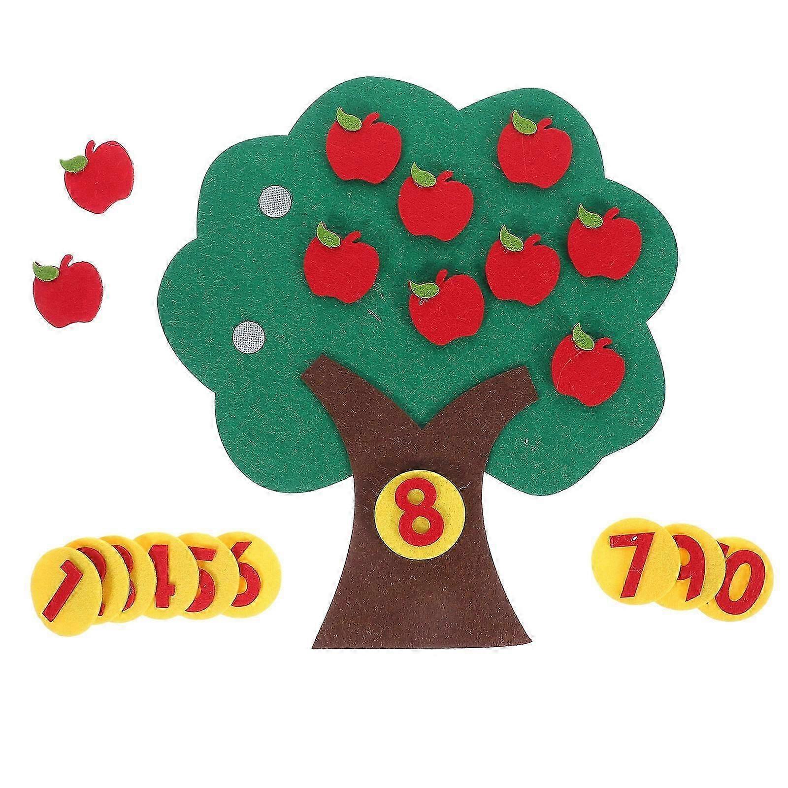 Non-Woven Fabric Apple Tree Toy, Stimulates Cognitive Growth in Toddlers-Good