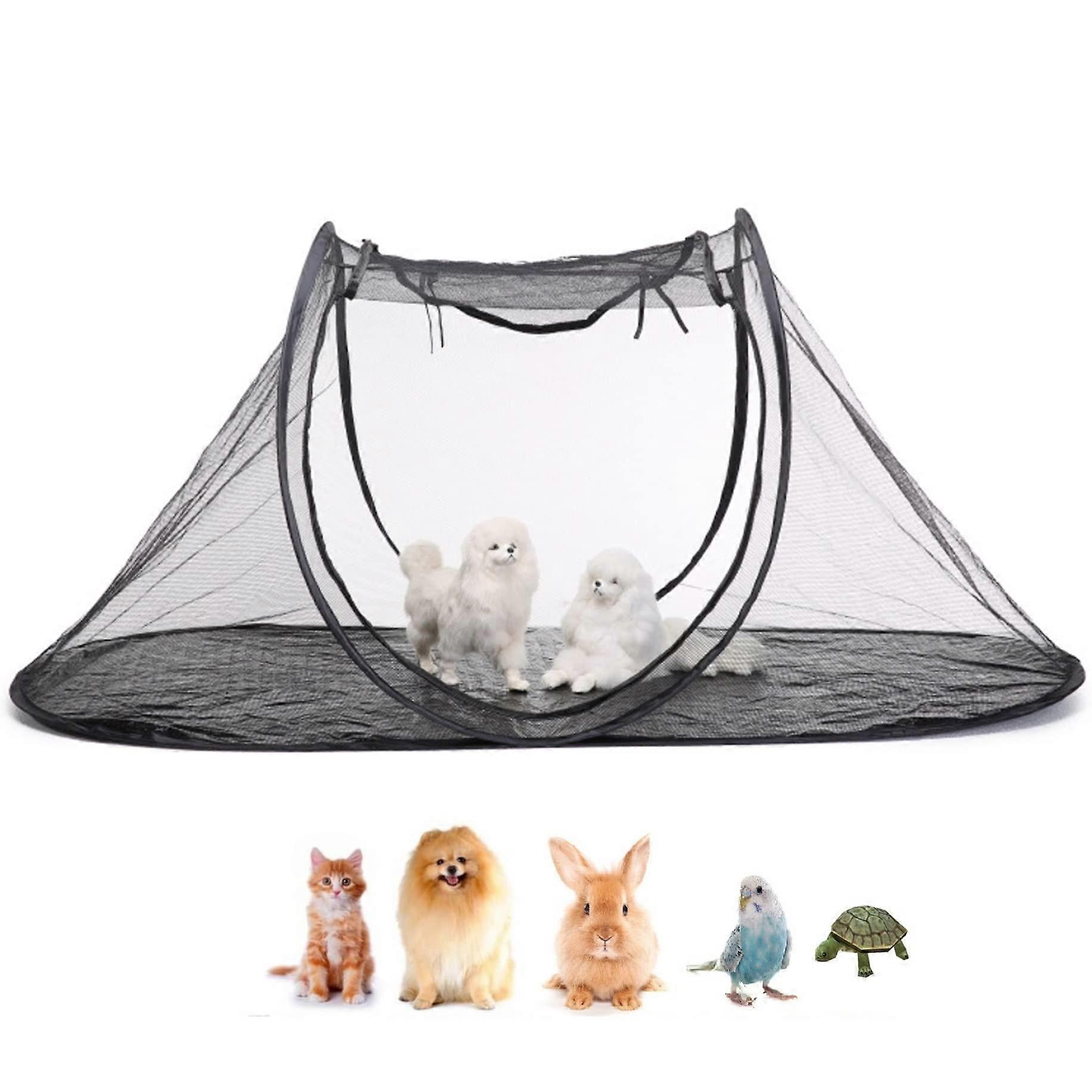Outdoor Pet Tent, Foldable Pet House, Garden Cat Shelter, Mesh Dog Camping Tent