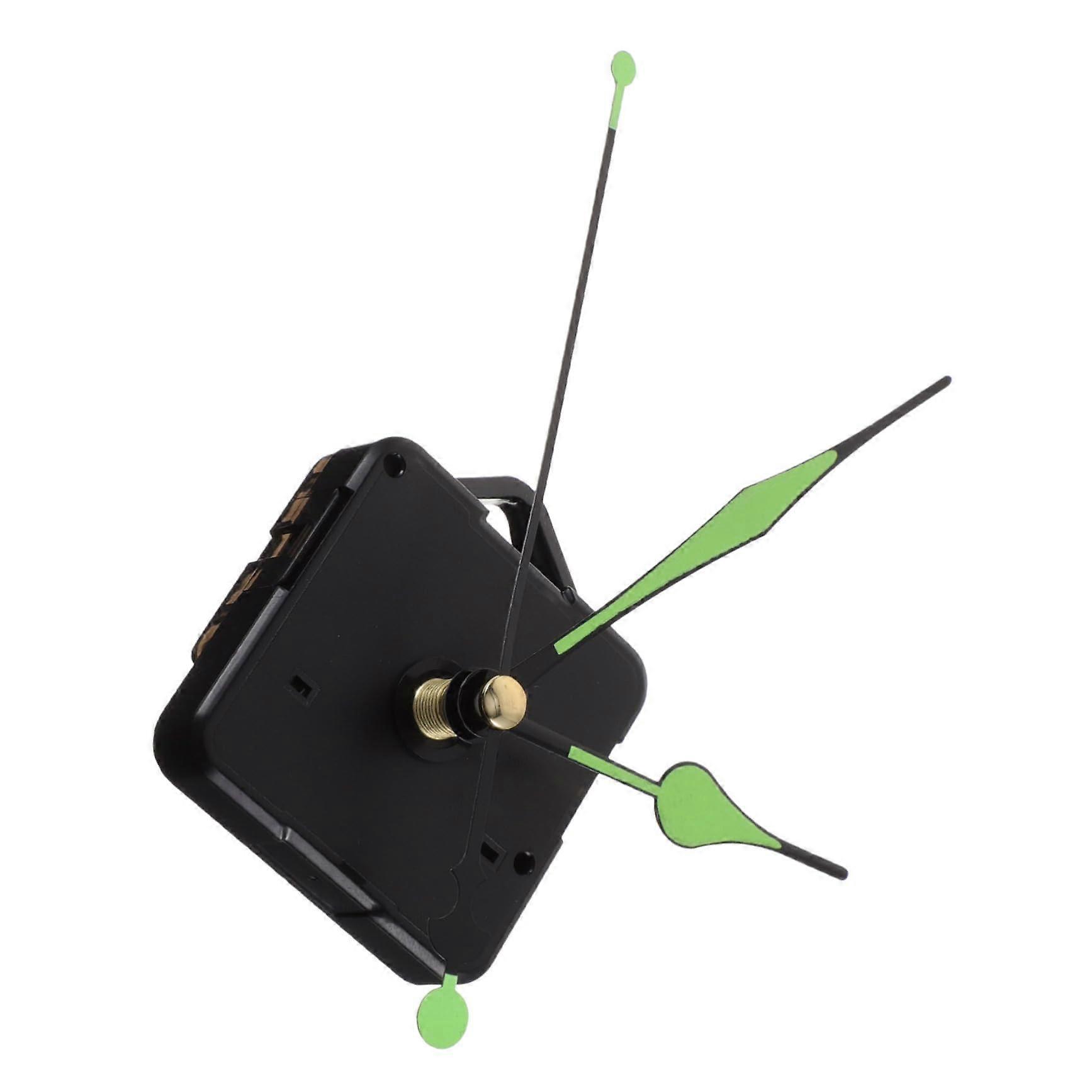 1Set Luminous Clockwork With Long Shaft DIY Wall Clock Mechanism BatteryPowered Clock With Luminous Hands And Dial Accessories For Clock Projects