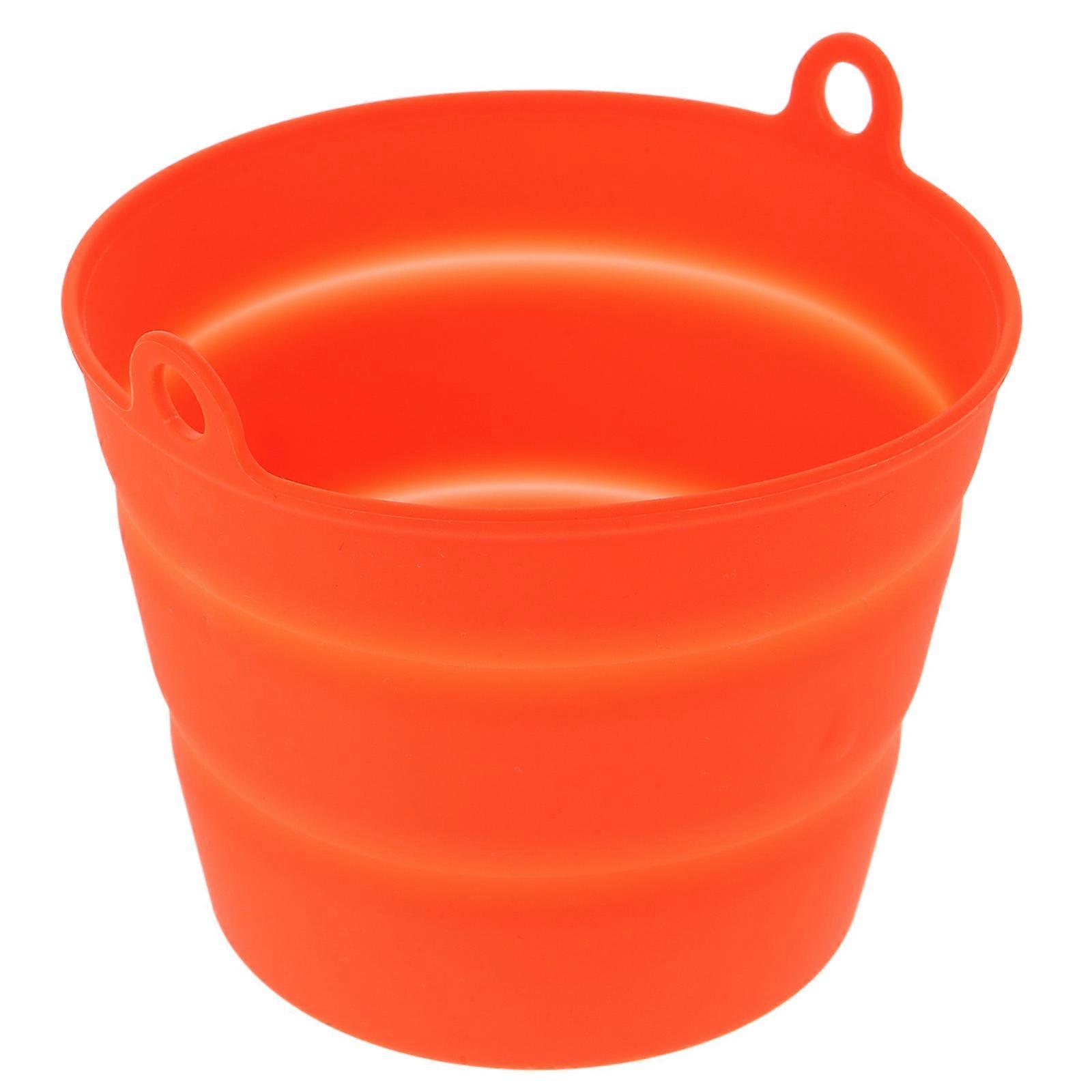 Barbecue Oil Bucket Liner Reusable Silicone Easy Cleaning For Home Cooks 1Set