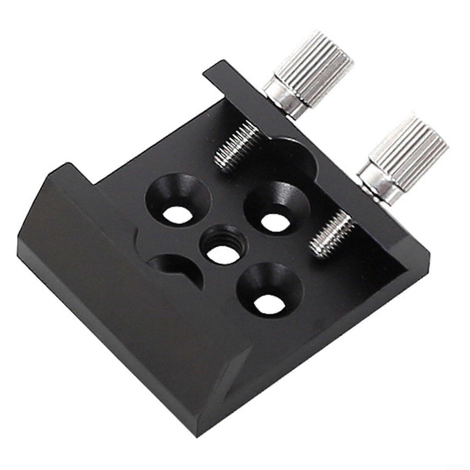 Astronomical Telescope Dovetail Base Aluminum Alloy Telescopic Dovetail Mounting Plate with Large Thumb Screw for Stability (Black)