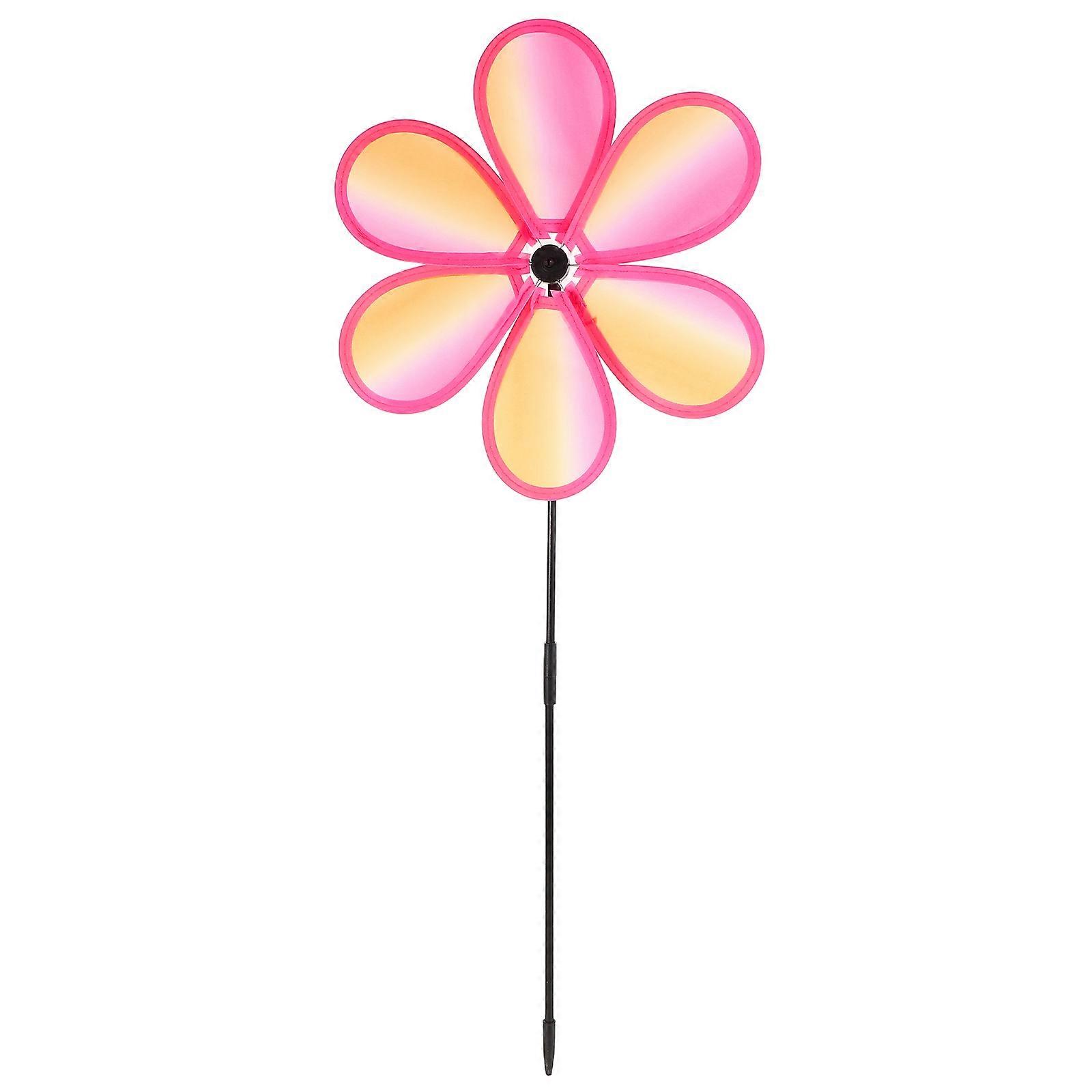 Colorful Windmill Toy for Kids Handheld Fabric Pinwheels