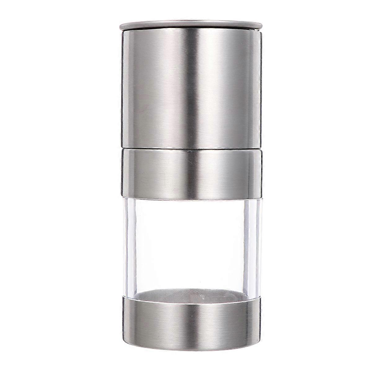 Manual Spice Grinder Acrylic Seasoning Grinding Household Users Cylindrical Shape 1Set