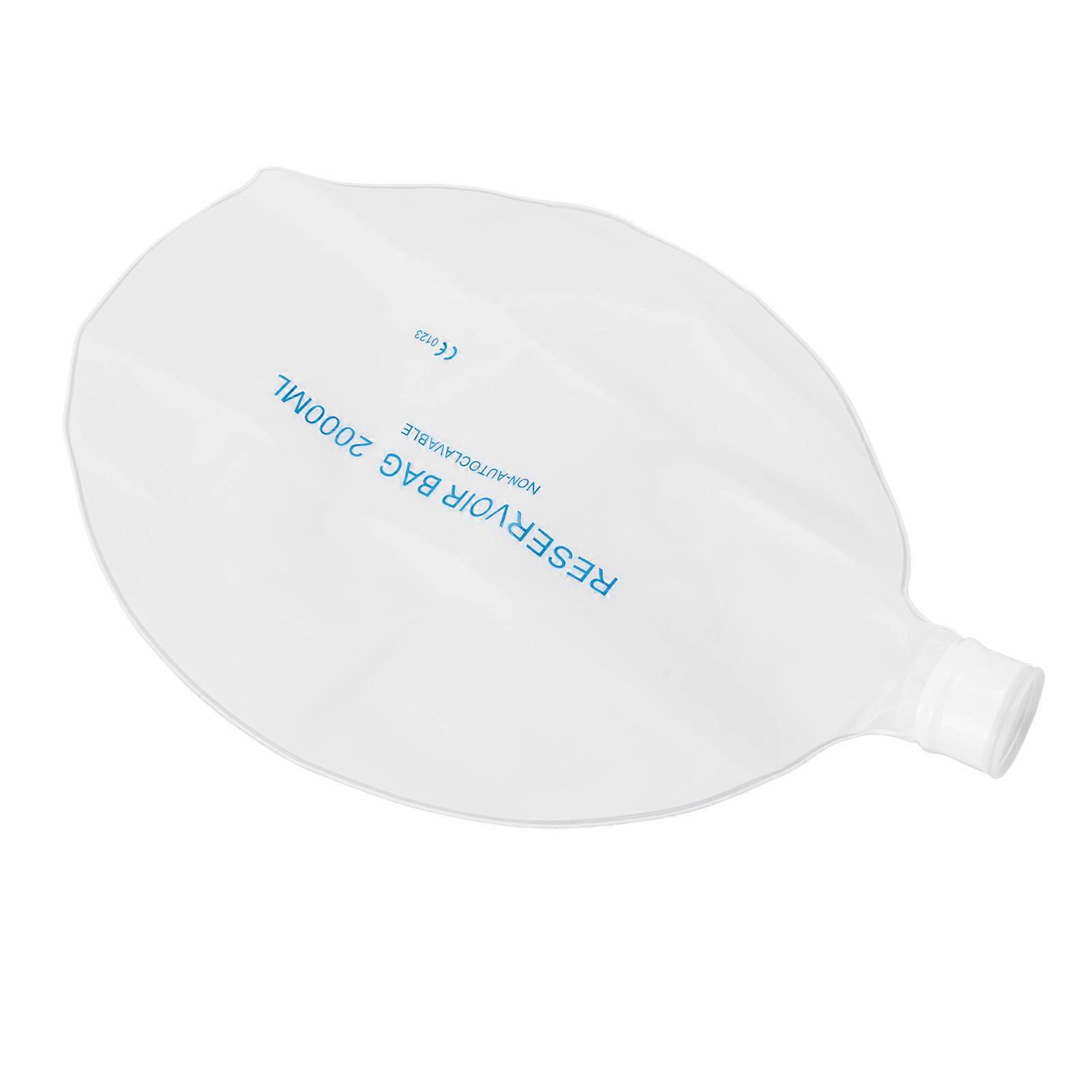2000ml Oxygen Rebreather Reservoir Bag for Resuscitation Replacement Accessories Resuscitator Reservoir Bag for Adult