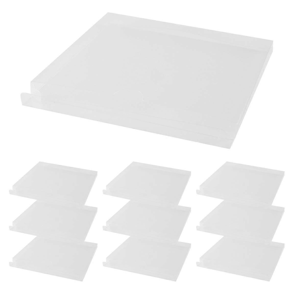 Clear CD Display Storage Box Protective Case 138x126x16mm - Durable and Stylish Case for Organizing Your CDs and DVDs