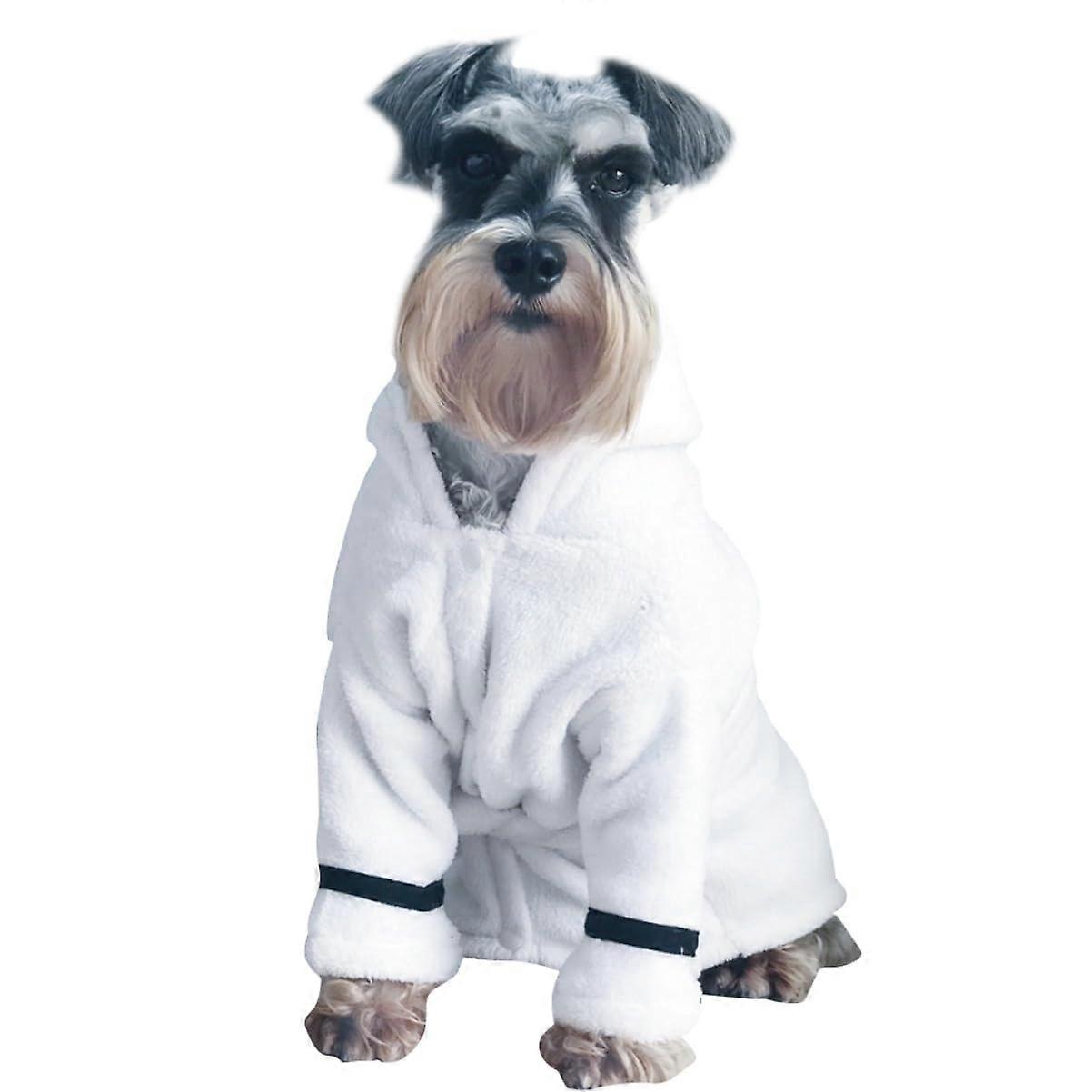 Absorbent Dog Bathrobe QuickDrying Plush Robe with Hood for Pets XL Warm Nightgown for Dogs and Cats Easy to Clean