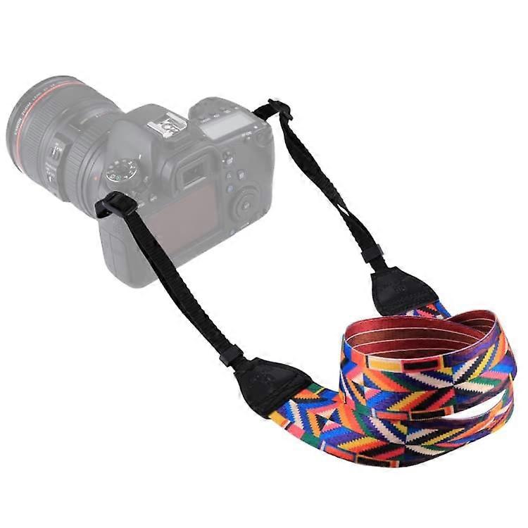 Camera Strap Retro Ethnic Art Multi-Color Series Style3 For SLR/DSLR Cameras Shoulder Neck Strap