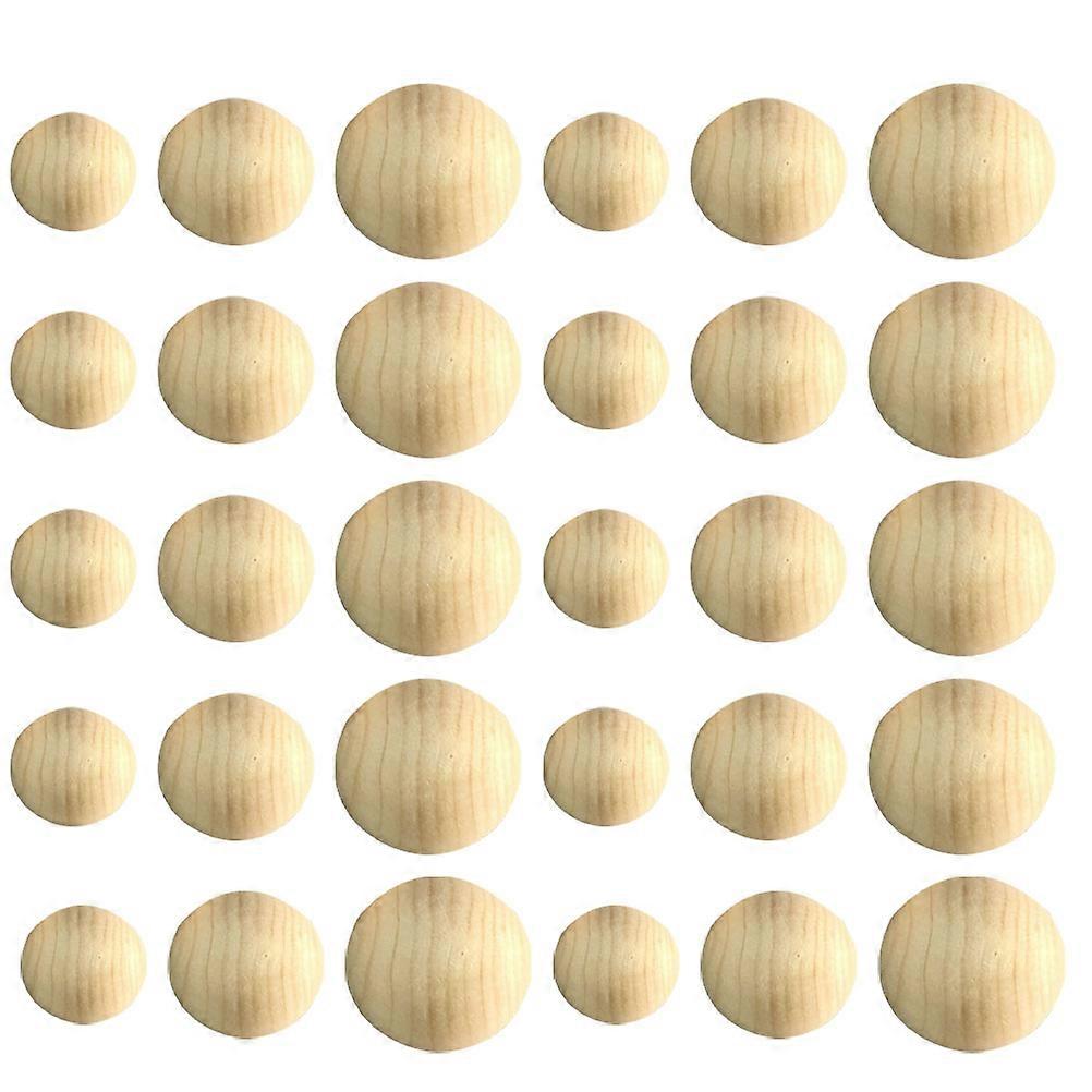 Light Yellow Synthetic Half Craft Balls for DIY Use Smooth and Sturdy 30mm 25cm 40mm Style