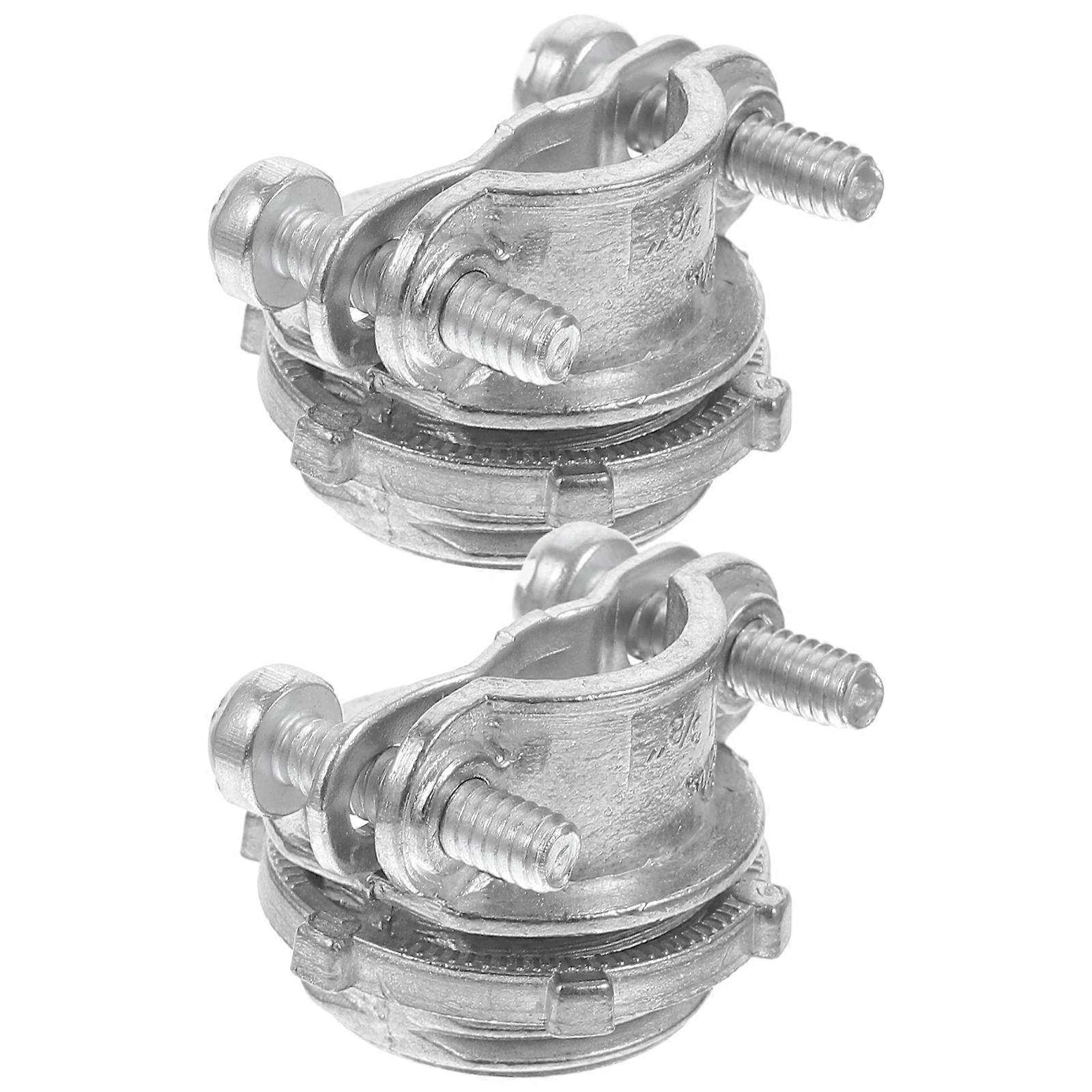 Metal Cable Connectors Zinc Alloy Clamp Type Junction Box Adapter Durable Wire Clamps for Electrical Cable Protection Secure Connection