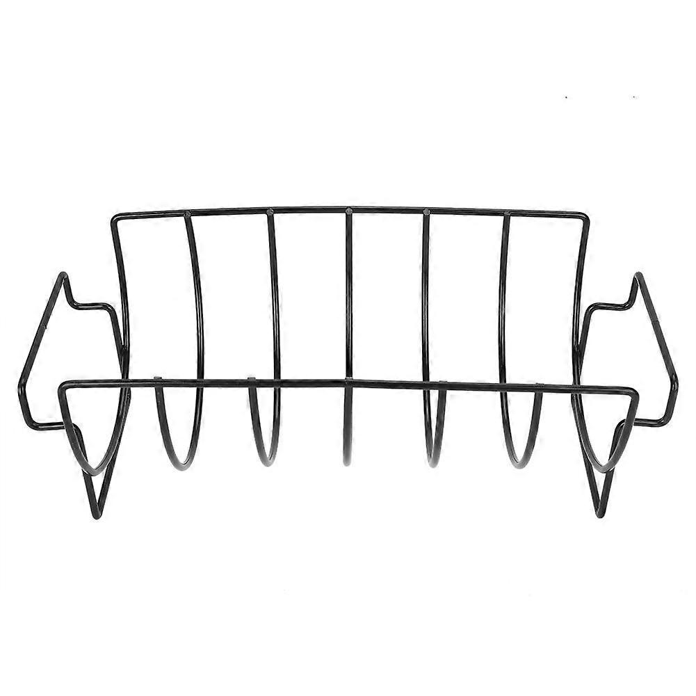 Outdoor metal BBQ Tools Steak Holders Rib Rack Grilling Kitchen Tool