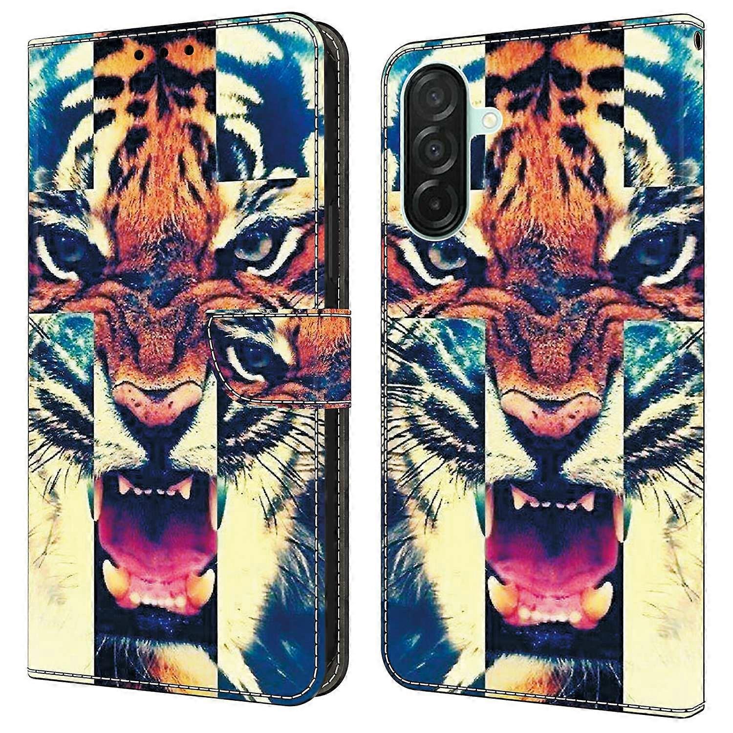 For Samsung Galaxy A26 5G Leather Case Pattern Printing Wallet Stand Anti Drop Phone Cover
