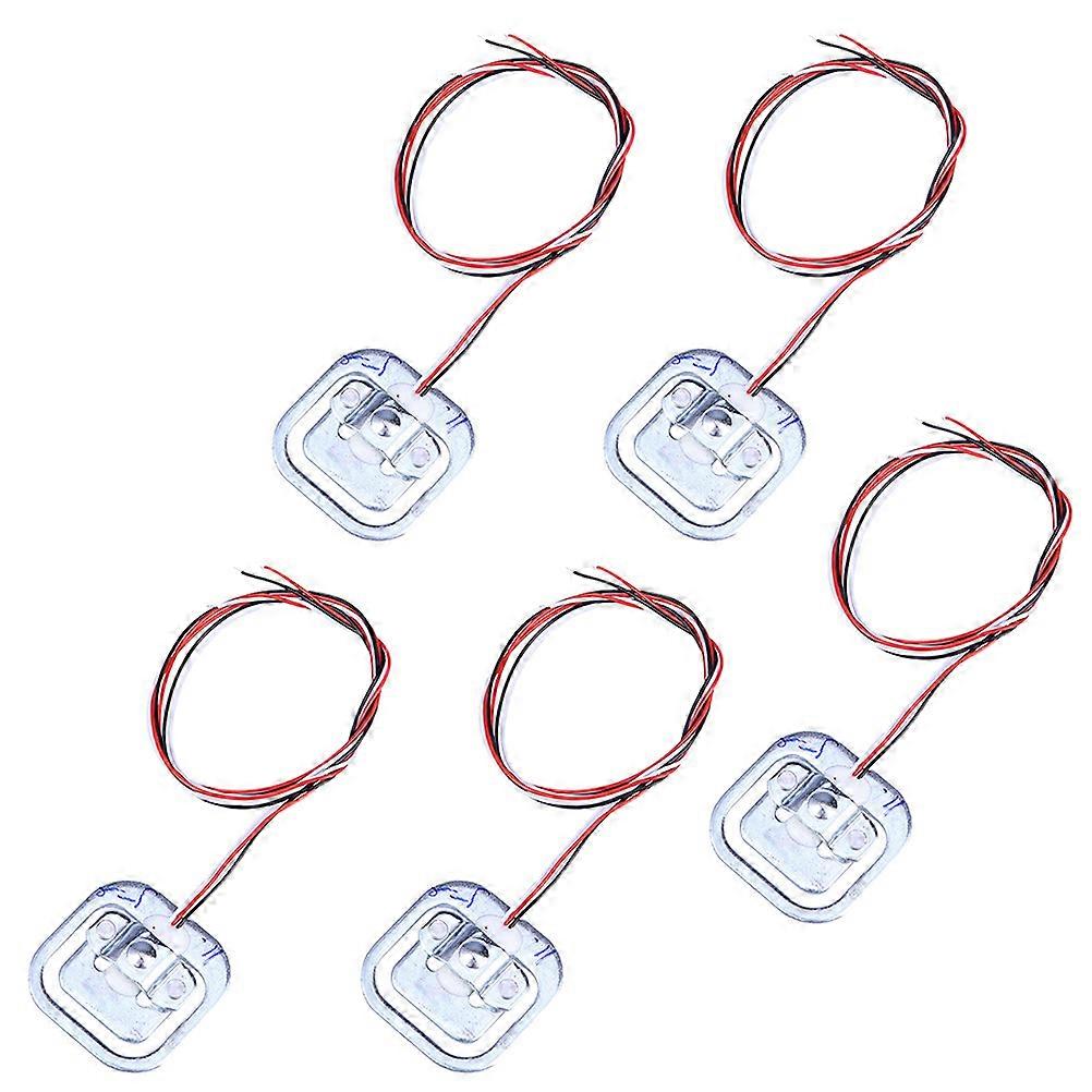 5pcs 50kg Body Load Cell Weighing Sensor Human Scale Sensor(Wire Color Random)