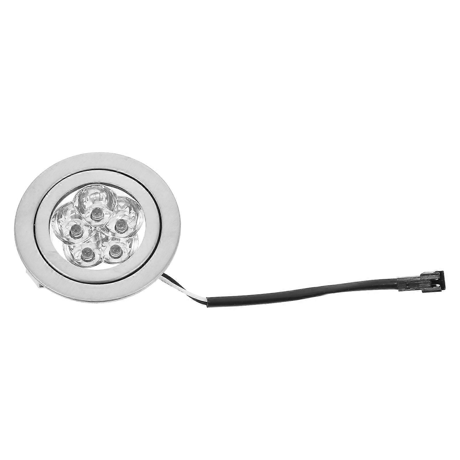 Range Hood Led Light Replacement Round Silver Glass Energy-Efficient Illumination 1Set