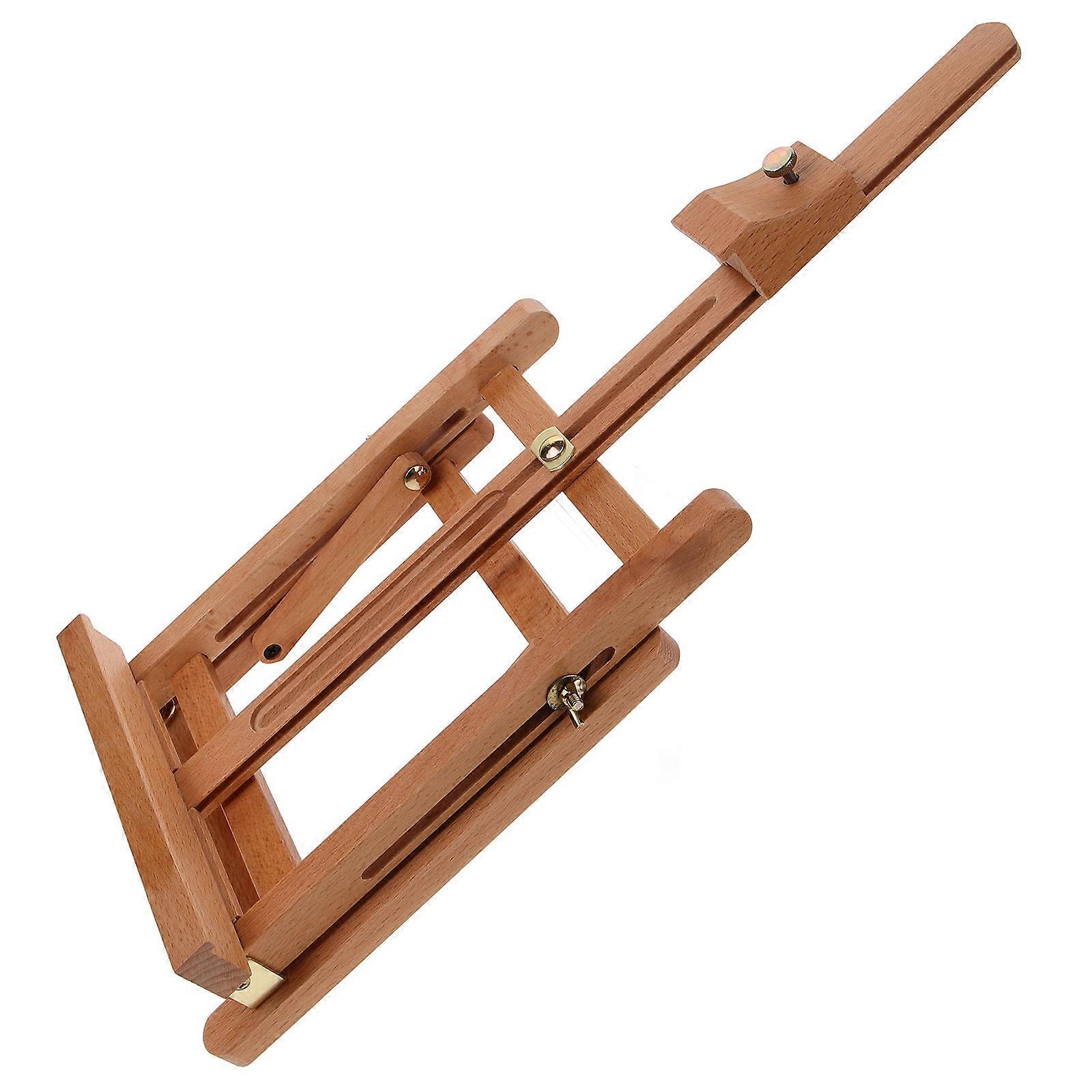 Wood Painting Easel Stand for Drawing Display with Khaki Color Lightweight and Durable