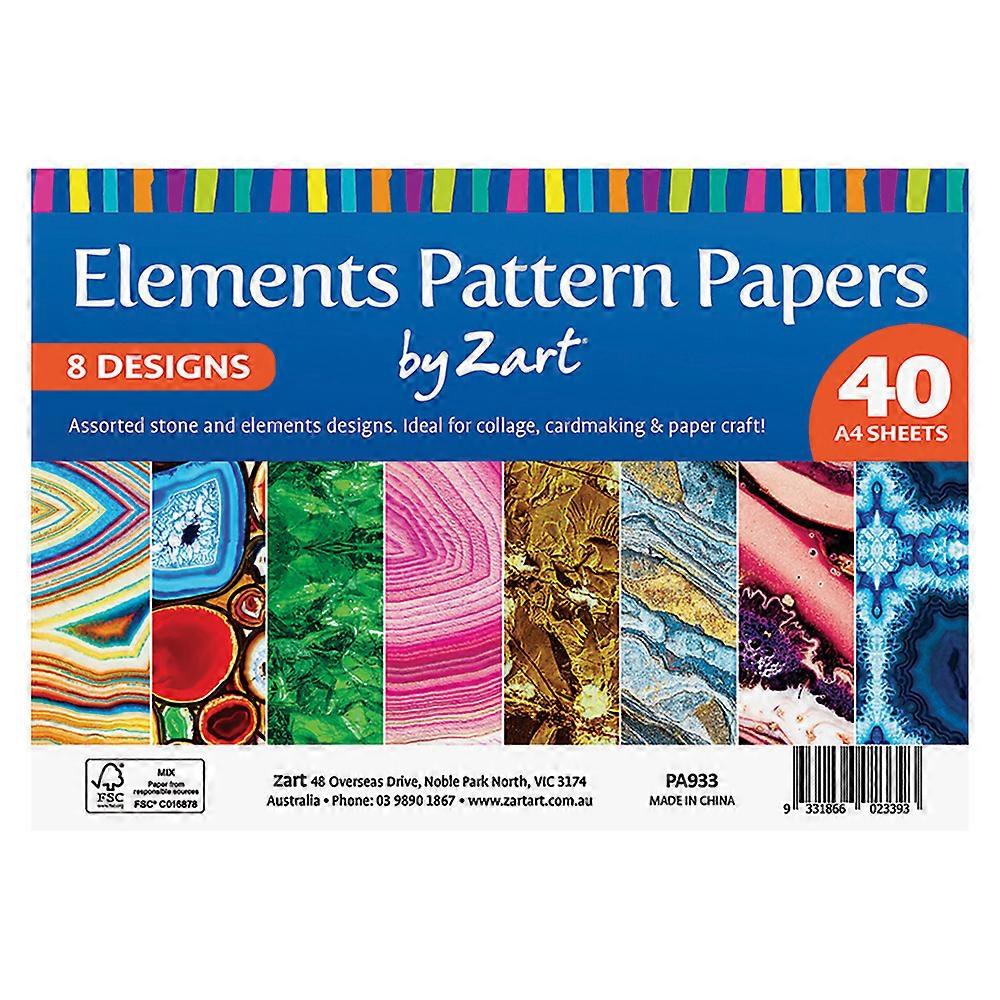 Creative School Supply Pattern Papers A4 40pk