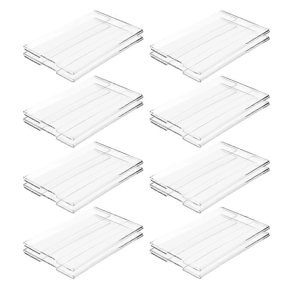 20pcs Transparent Acrylic Price Tag Holders for Supermarkets, Retail Shops & Market Stalls – Wall Mounted Display Clips for Clear Price Visibility &