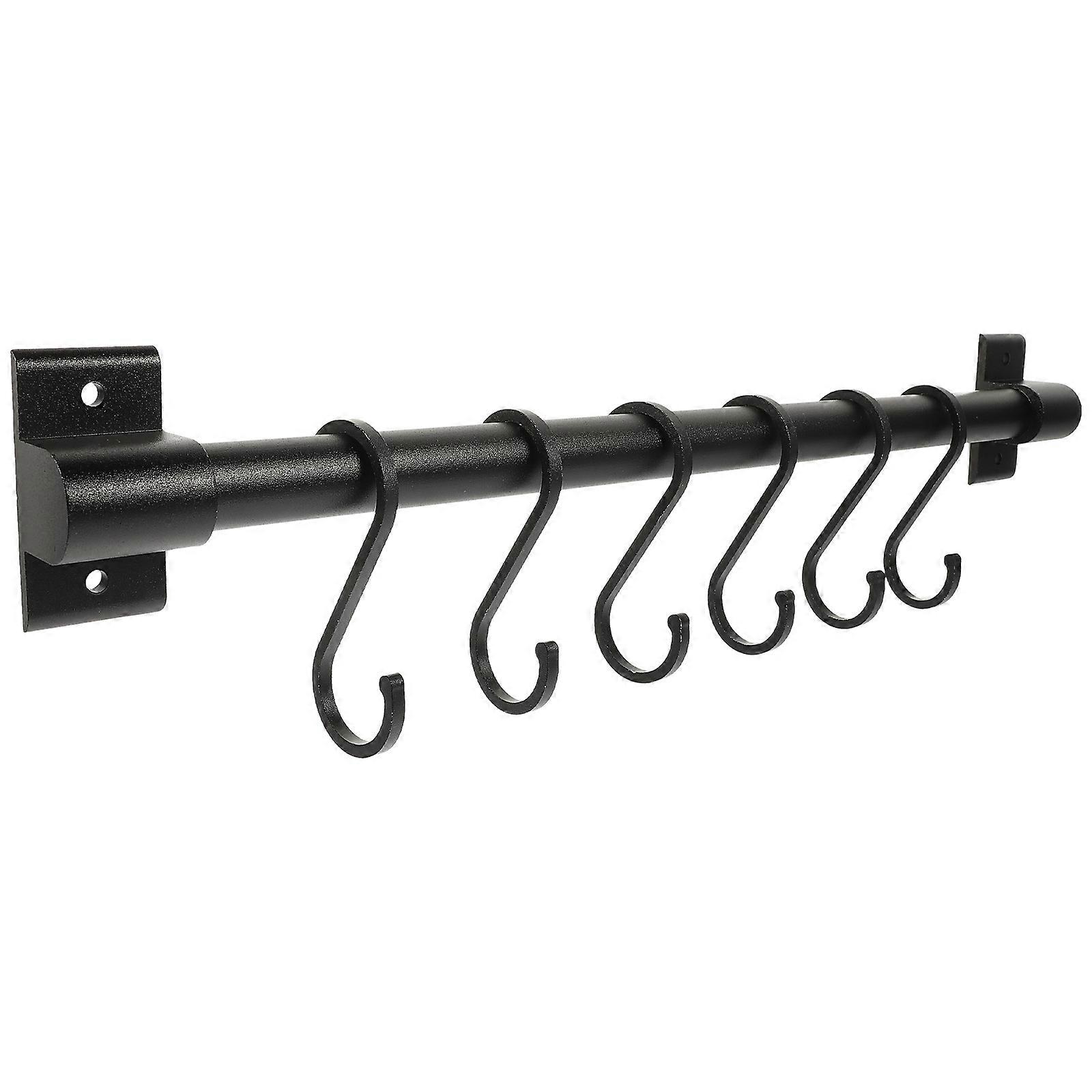 Kitchen Utensil Hanging -mounted Holder Black Kitchen Tool Space-saving 1Pack