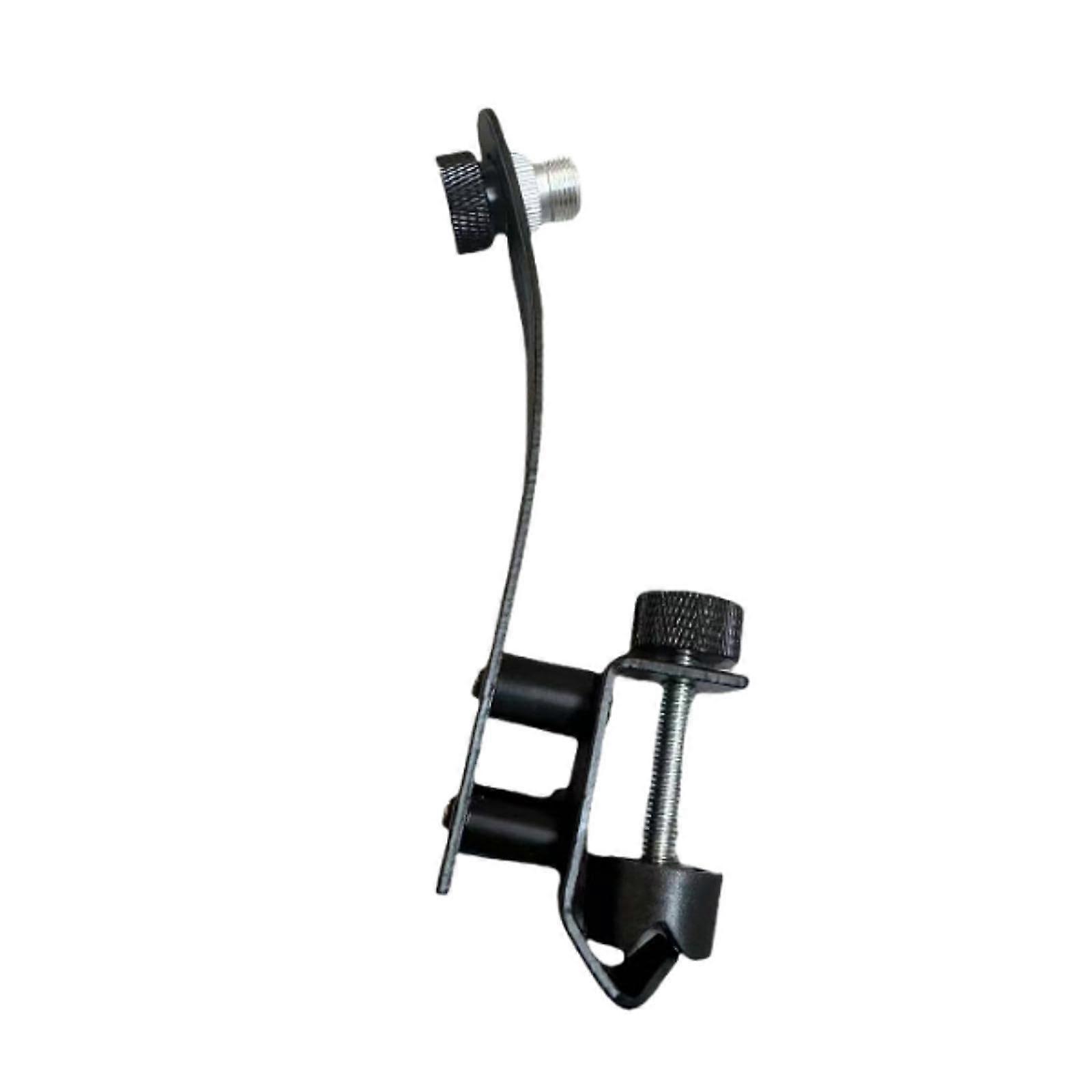Drum Microphone Clip, Adjustable Mikrofon-Klemmhalter, Compatible with Rim Mounting, Durable Accessory for Musicians